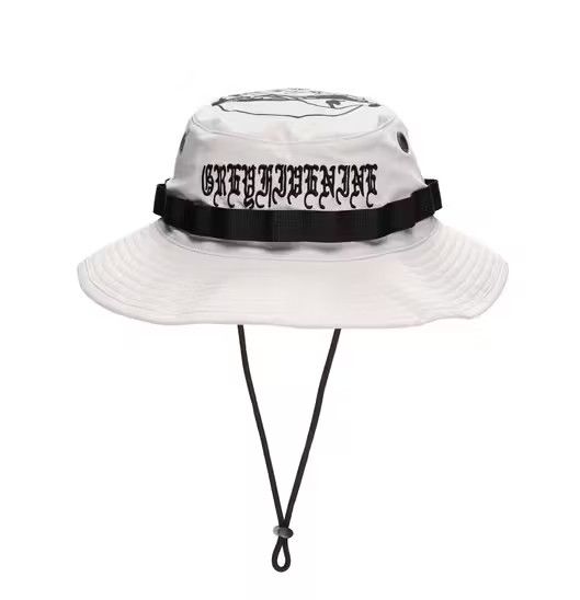 image of G59 Records x Pouya Uicideboy Merch G59 Suicideboys $B OG Logo Boonie Cap (Grey), Men's