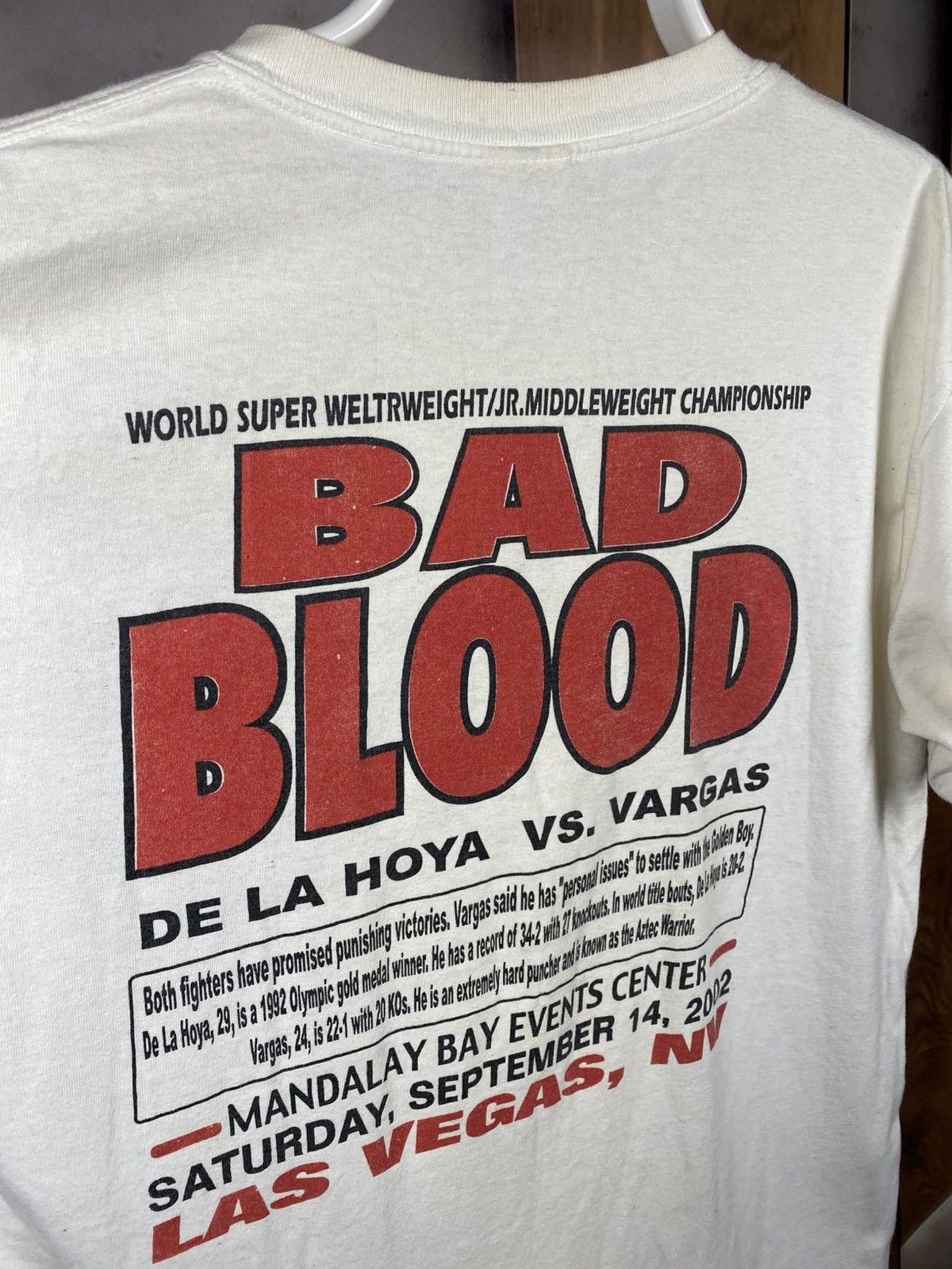 Vintage 🥊Vintage 2002 T-Shirt Bad Blood De La Hoya vs Vargas Tee🥊 Size US L / EU 52-54 / 3 - 4 Thumbnail