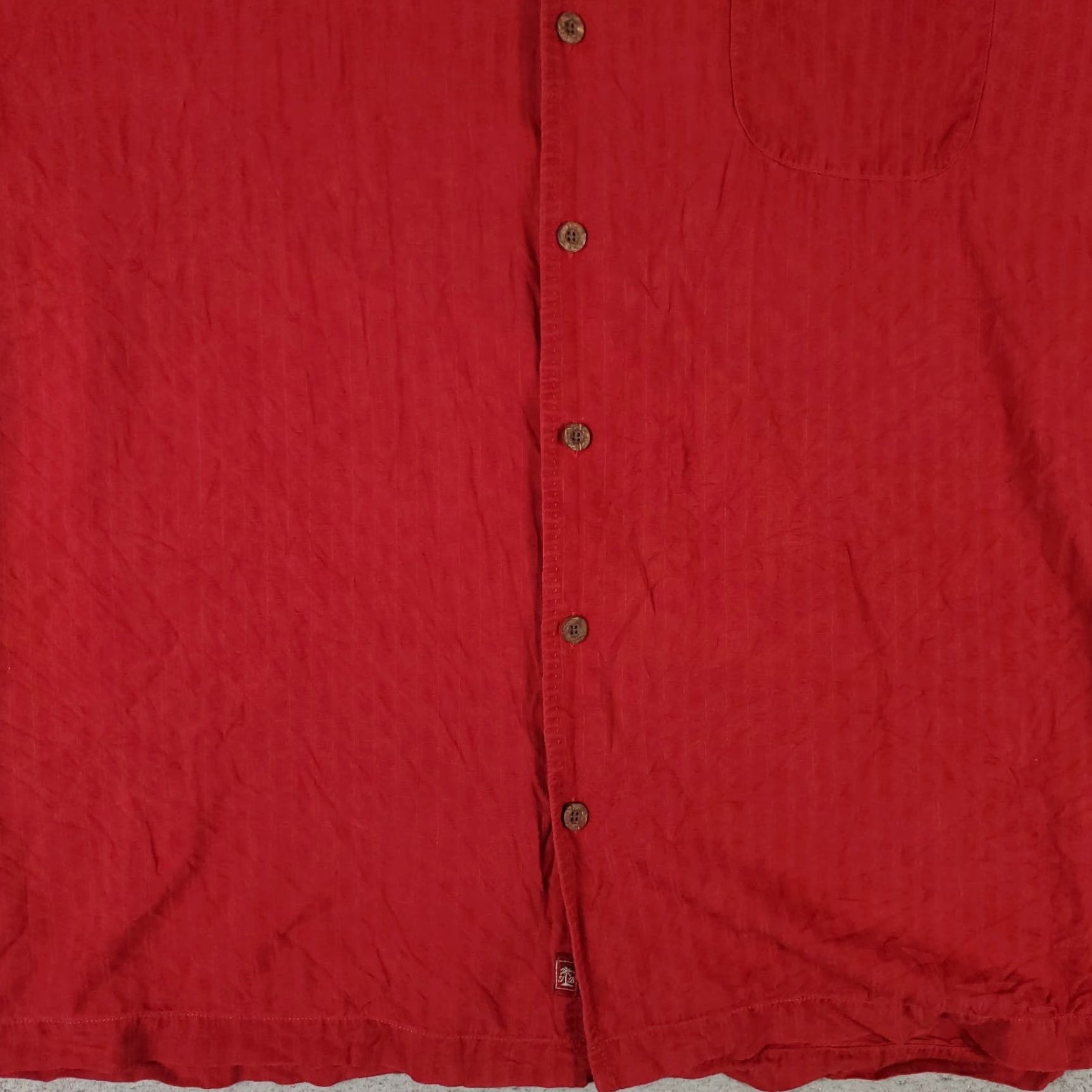 Tommy Bahama VINTAGE Tommy Bahama Shirt Men 2XL Red Silk Hawaiian Button-Up Short Sleeve Size US XXL / EU 58 / 5 - 4 Thumbnail