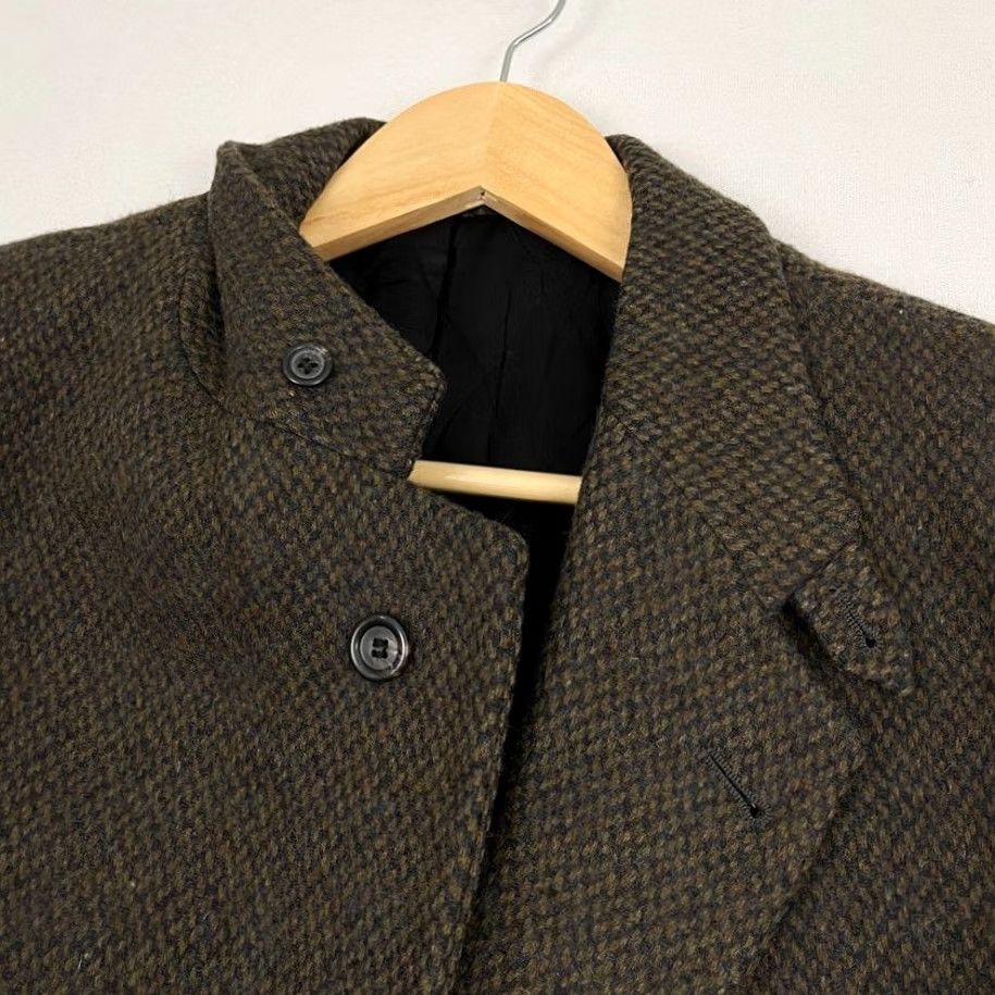 Vintage VINTAGE LL Bean Blazer Mens Large Reg Brown Twill Wool Thinsulate 3M Quilted USA Blazer Shirt Jacket Mens Size 42R - 4 Thumbnail