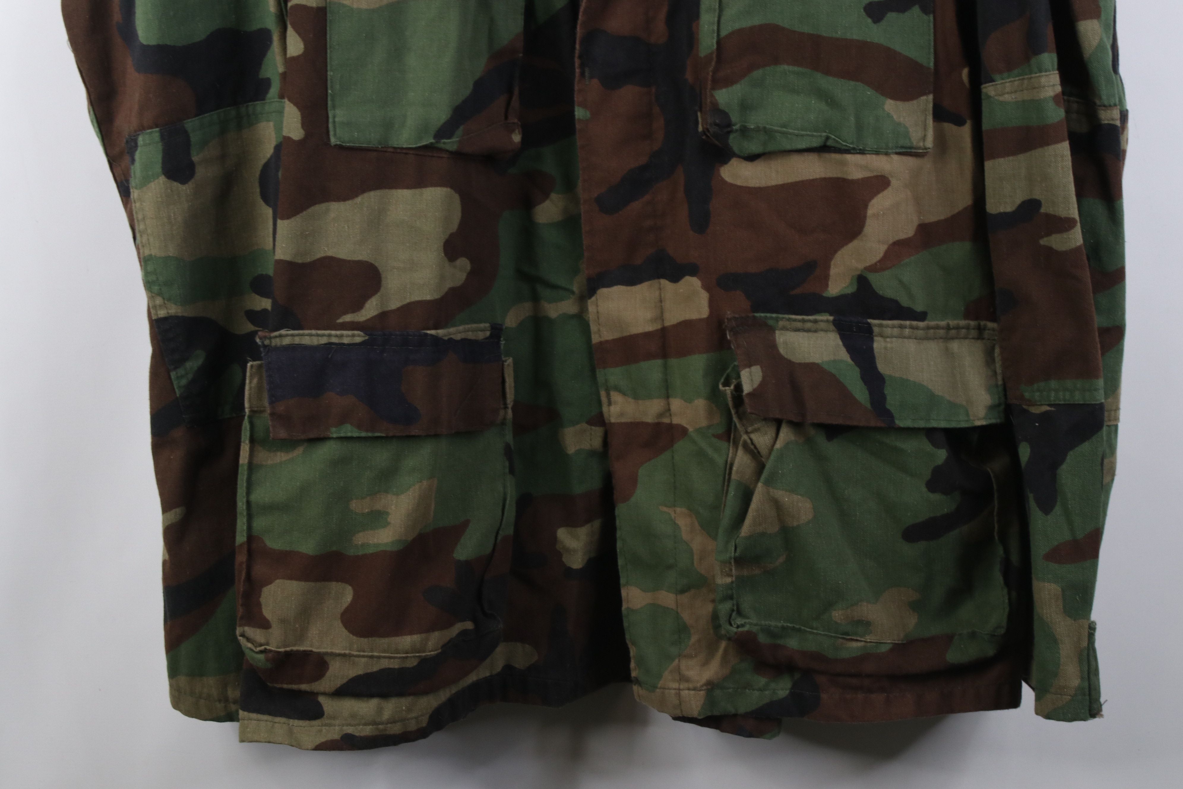 Vintage Vintage 90s USGI Camouflage Battle Fatigue Coat Jacket USA Size US XL / EU 56 / 4 - 3 Thumbnail