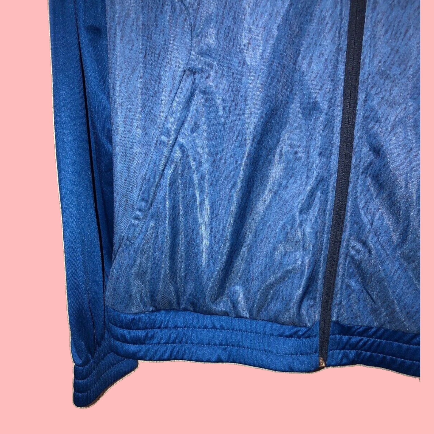 Vintage Mens XXL Blue Long Sleeve Full Zip Italian Sport Design Jacket with Premium Lotus Inspiration for the Discerning Man Size US XXL / EU 58 / 5 - 4 Thumbnail