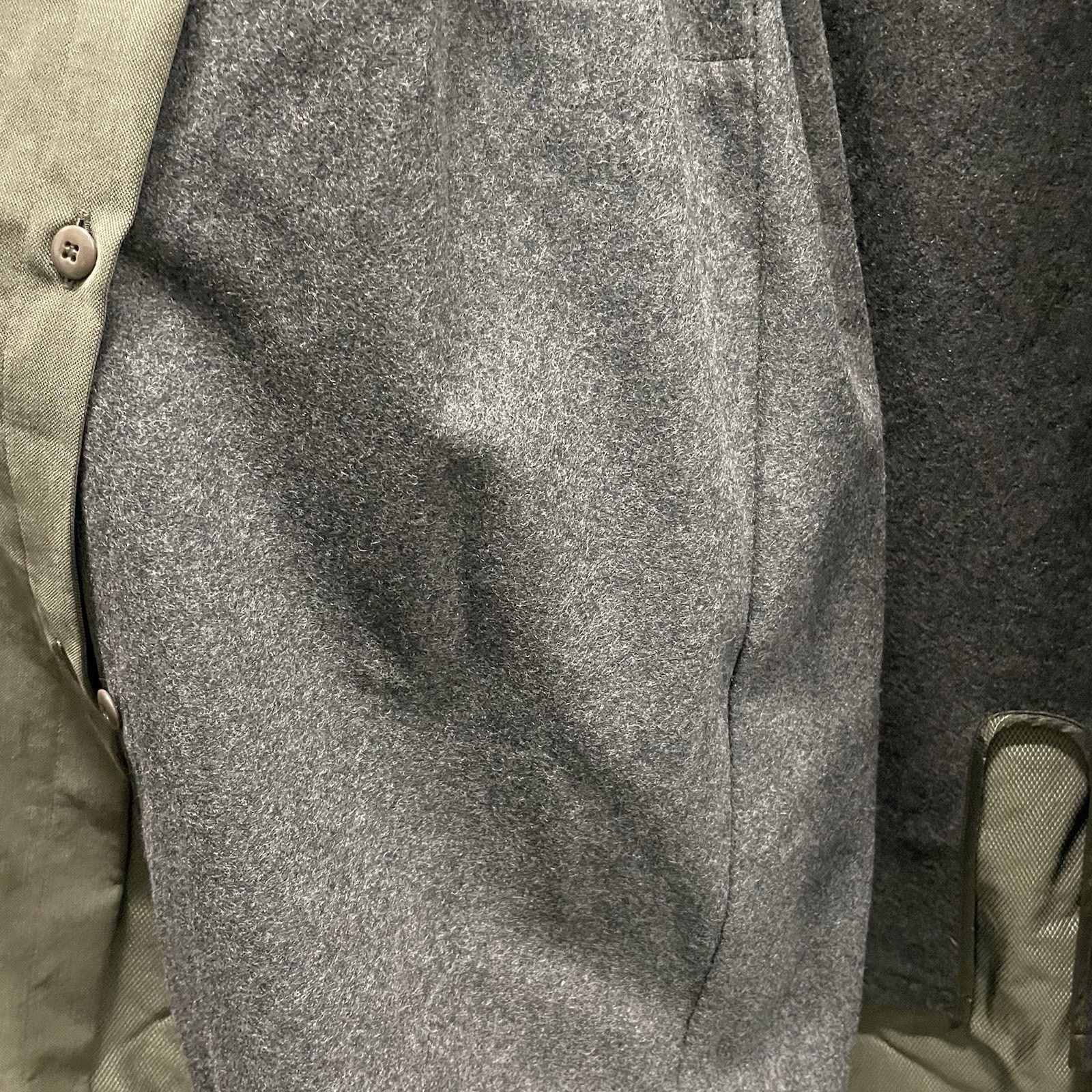 Sanyo Sanyo New York Wool Lined Trench Coat Size R44 Olive Japan M Size US M / EU 48-50 / 2 - 6 Thumbnail