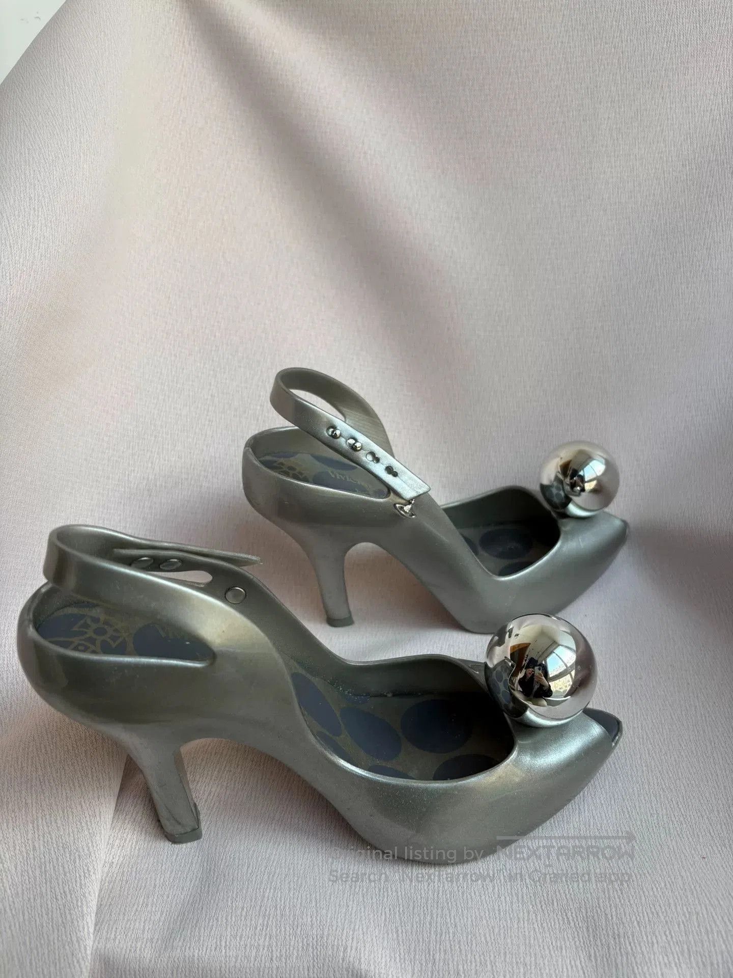 Vivienne Westwood Vivienne Westwood Melissa Silver Ball Heels. Size US 7 / IT 37 - 4 Thumbnail