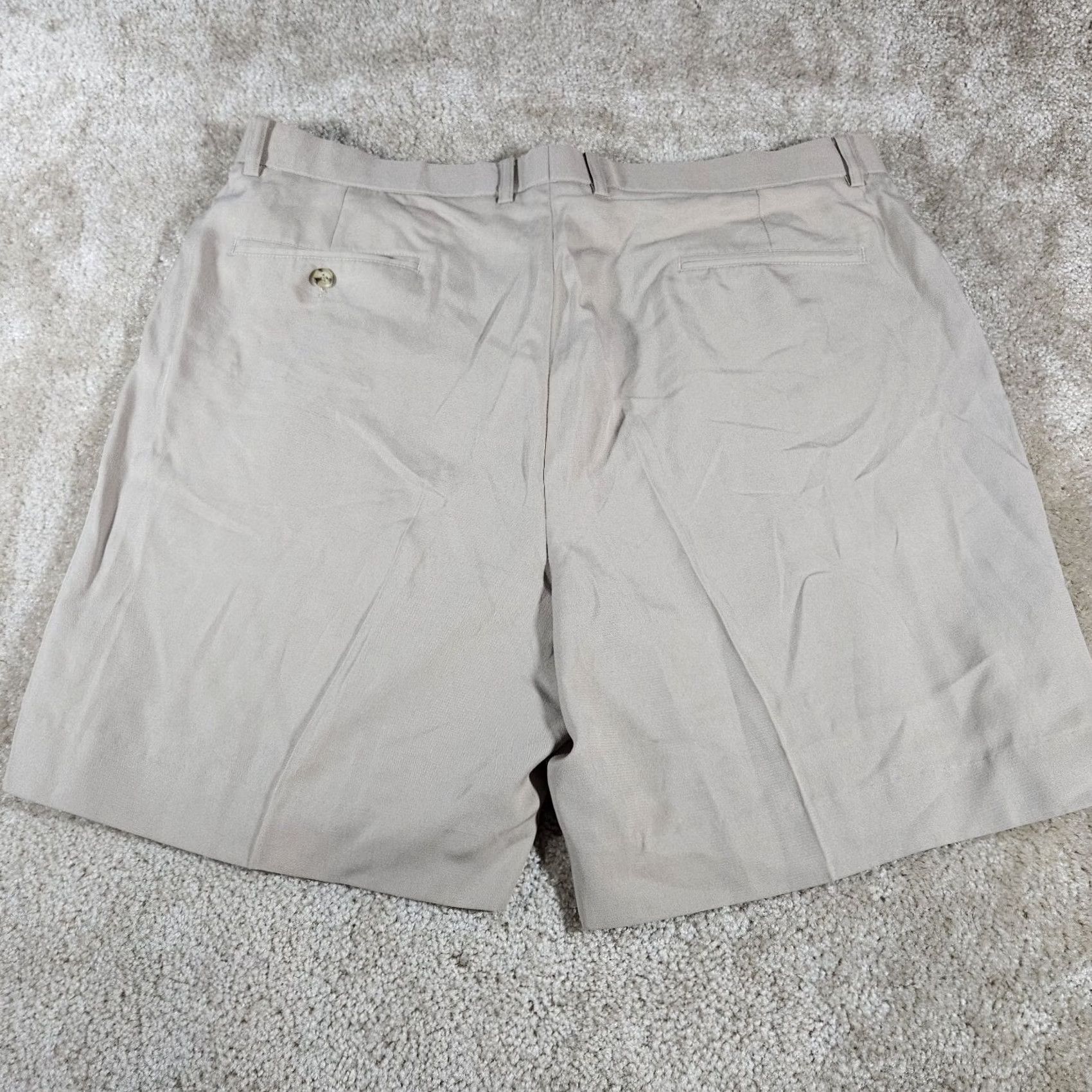 Vintage Byron Nelson Beige Mens Chino Shorts Size 40 Stretch Casual Travel Formal Size US 40 / EU 56 - 5 Thumbnail