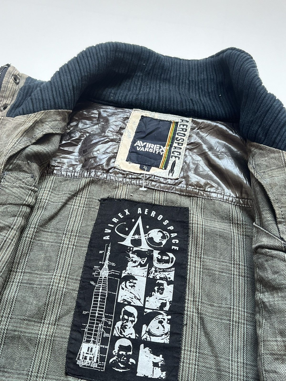 Avirex 90's Avirex Aerospace Varsity Jacket Camo Size US XL / EU 56 / 4 - 2 Thumbnail
