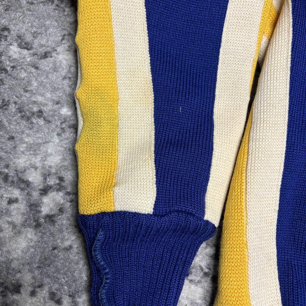 Vintage Vintage 70s Cheer Varsity 100% Wool Knit Sweater Size S / US 4 / IT 40 - 4 Thumbnail