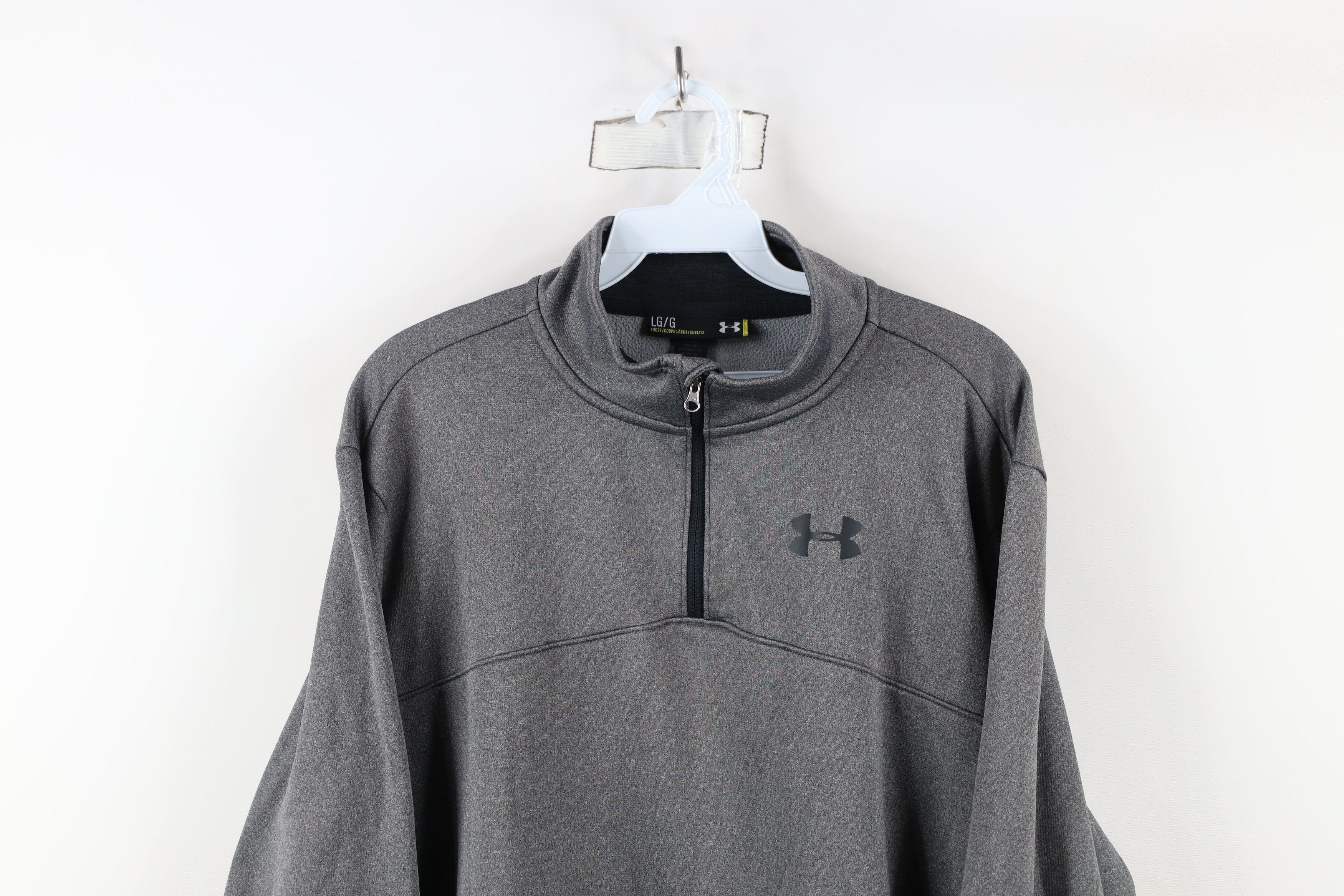 Under Armour × Vintage Under Armour Fit Fleece Lined Half Zip Pullover Sweater Gray Size US L / EU 52-54 / 3 - 2 Thumbnail