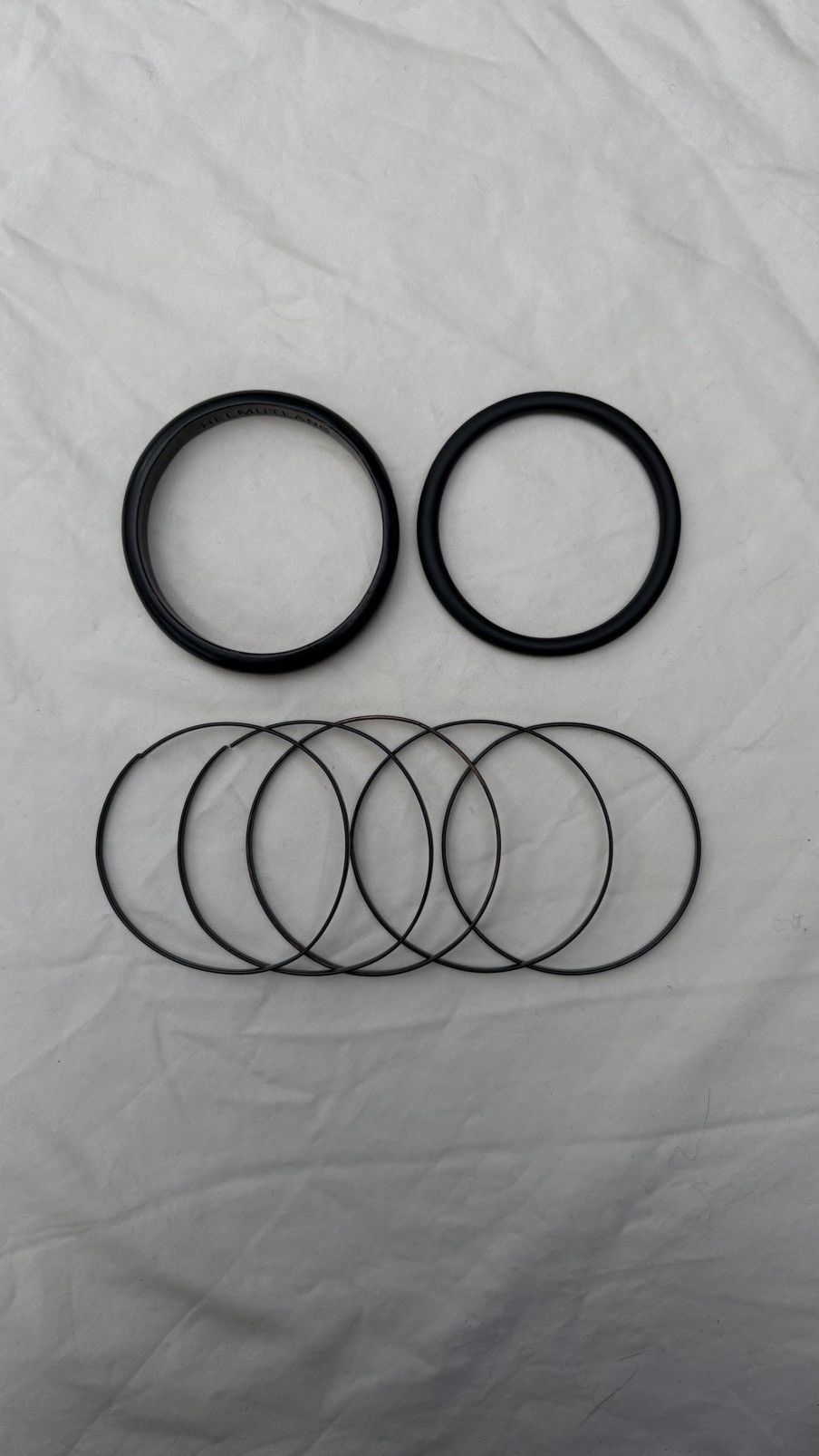 Helmut Lang Helmut Lang silver bangle set from SS03 Size ONE SIZE - 4 Thumbnail