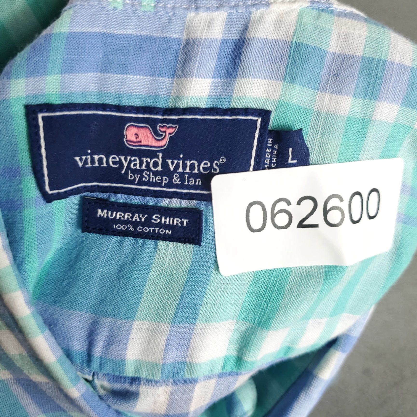 Vineyard Vines VINEYARD VINES Blue Plaid Button Up Shirt Mens Large Short Sleeve Casual Modern Preppy Size US L / EU 52-54 / 3 - 7 Thumbnail