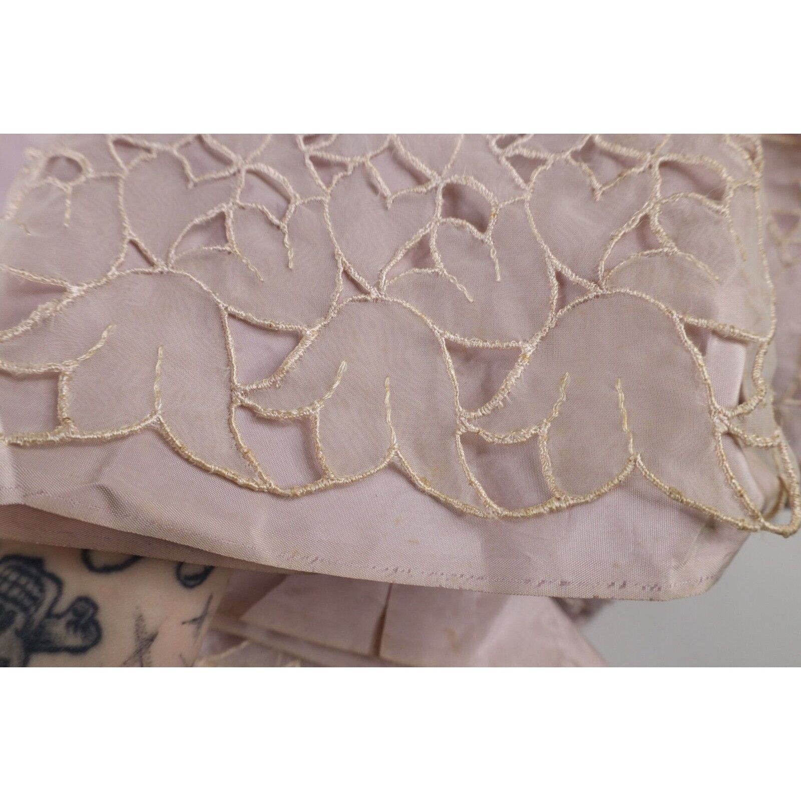 Vintage Vintage 60s Rockabilly Distressed Flower Floral Lace Dress Size M / US 6-8 / IT 42-44 - 7 Thumbnail