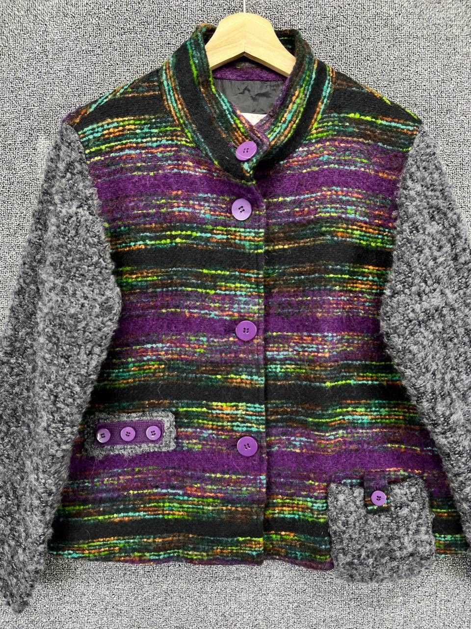 Japanese Brand Vintage Akawe Japanese Luxury Style Wool Cardigan Jacket Size M / US 6-8 / IT 42-44 - 3 Thumbnail