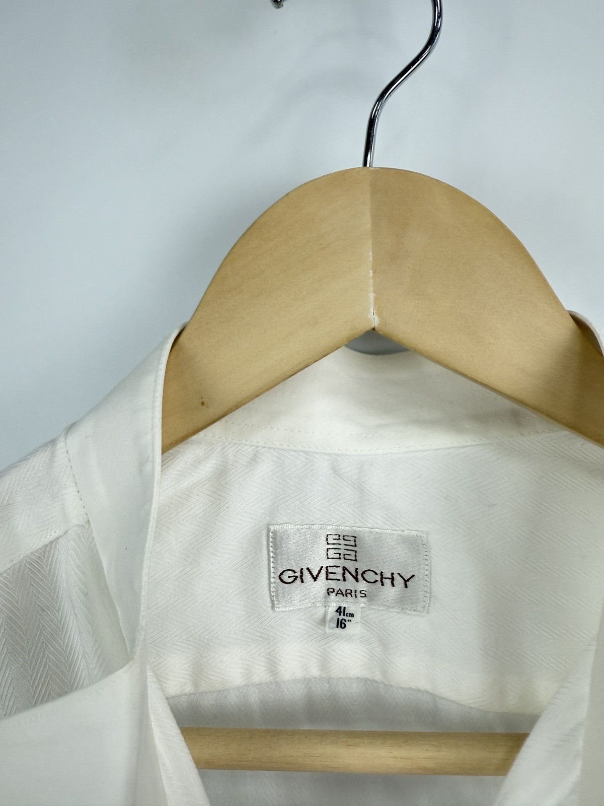 Givenchy 🇫🇷 Vintage 90s Givenchy Paris French Cuff Shirt Cufflinks Y2K Size US L / EU 52-54 / 3 - 6 Thumbnail