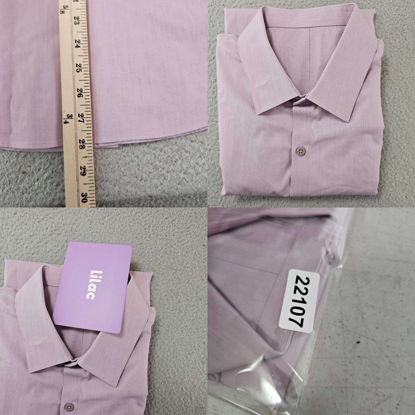 Lululemon Lululemon Shirt Mens Medium Purple Woven Button-Up Long Sleeve Collared Pocket Knit/Active Size US M / EU 48-50 / 2 - 8 Thumbnail