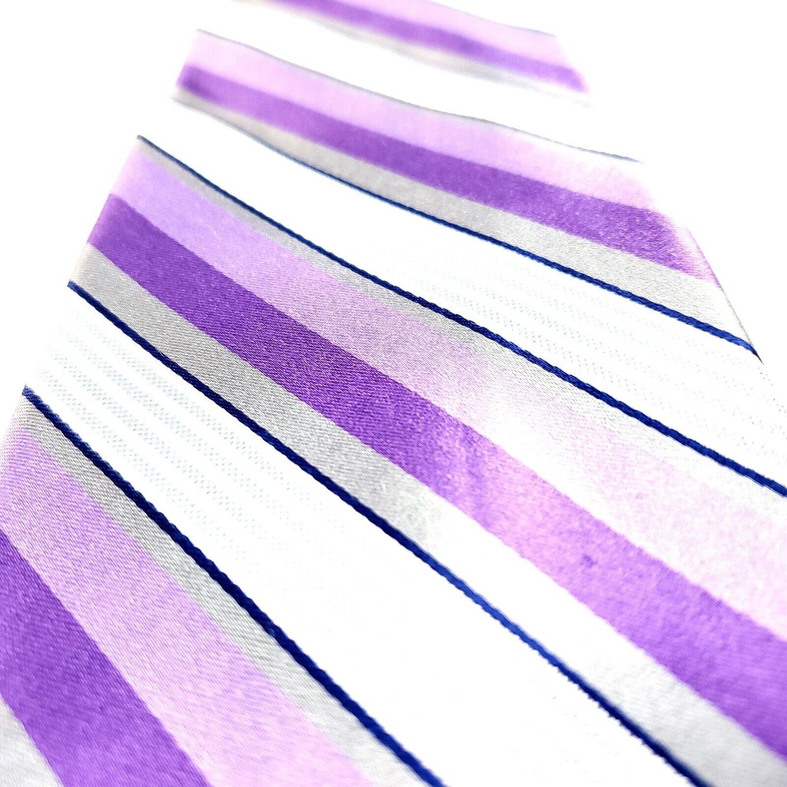 Croft & Barrow Croft Barrow Silk Tie Purple Striped Woven Size ONE SIZE - 2 Thumbnail