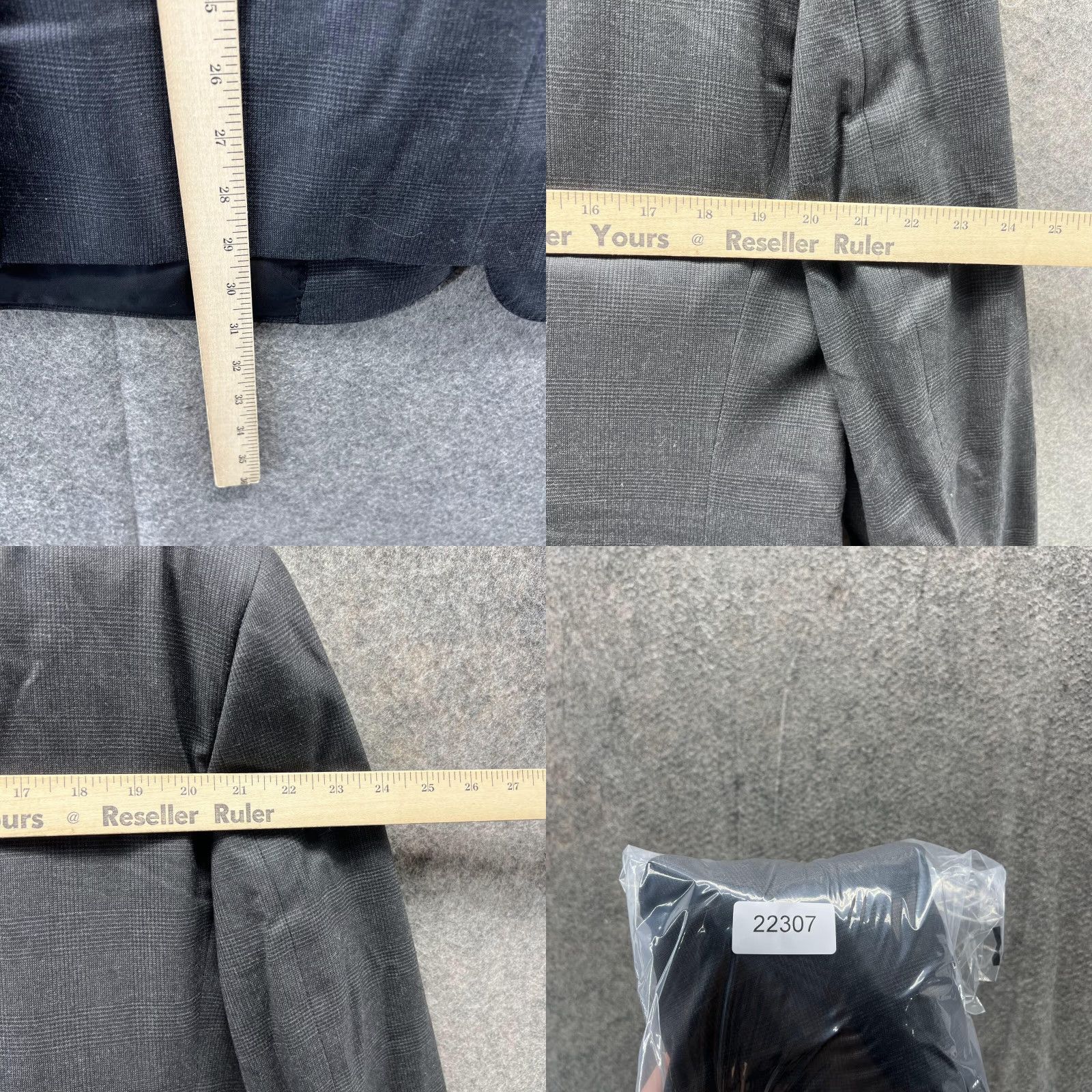 Ralph Lauren Ralph Lauren Black Label Blazer Men 44R Black Wool Italy Single-Breasted Casual Coat Jacket Size 44R - 9 Thumbnail