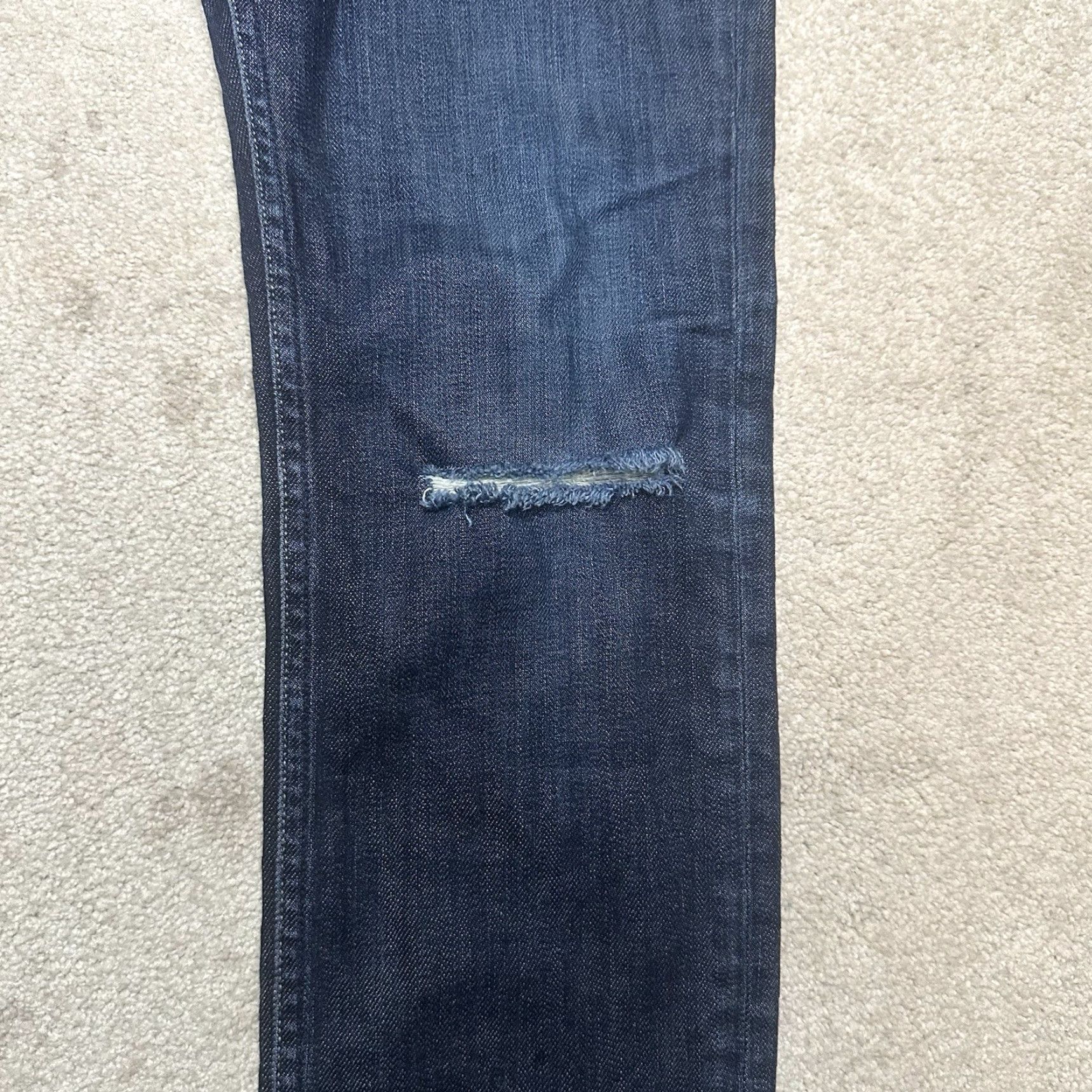 Allsaints VINTAGE All Saints Cigarette Jeans Mens Size 28x32 Blue Skinny Button Fly Destressed Size US 28 / EU 44 - 5 Thumbnail