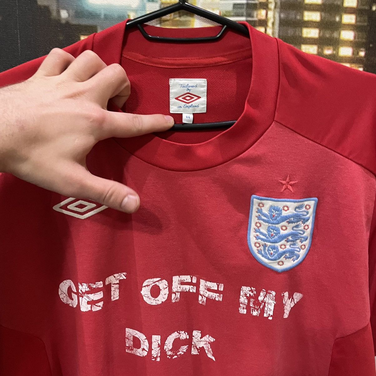 Japanese Brand OPIUM T SHIRT HUMOR GET OFF MY DICK PENIS SEX PORNSTAR 90s Size US XL / EU 56 / 4 - 5 Thumbnail