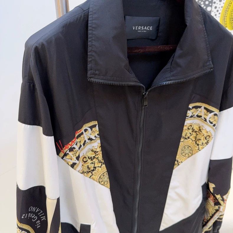 Versace Versace Color-blocked zip jacket coat Size US M / EU 48-50 / 2 - 3 Thumbnail