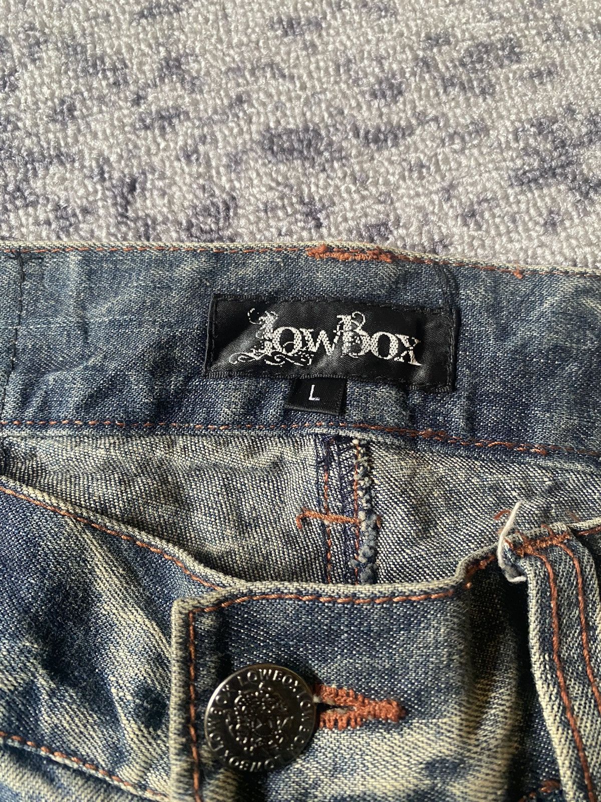 LOWBOX Y2k Lowbox D-Blu distressed ifsixwasnine bootcut jeans Size US 32 / EU 48 - 12 Thumbnail