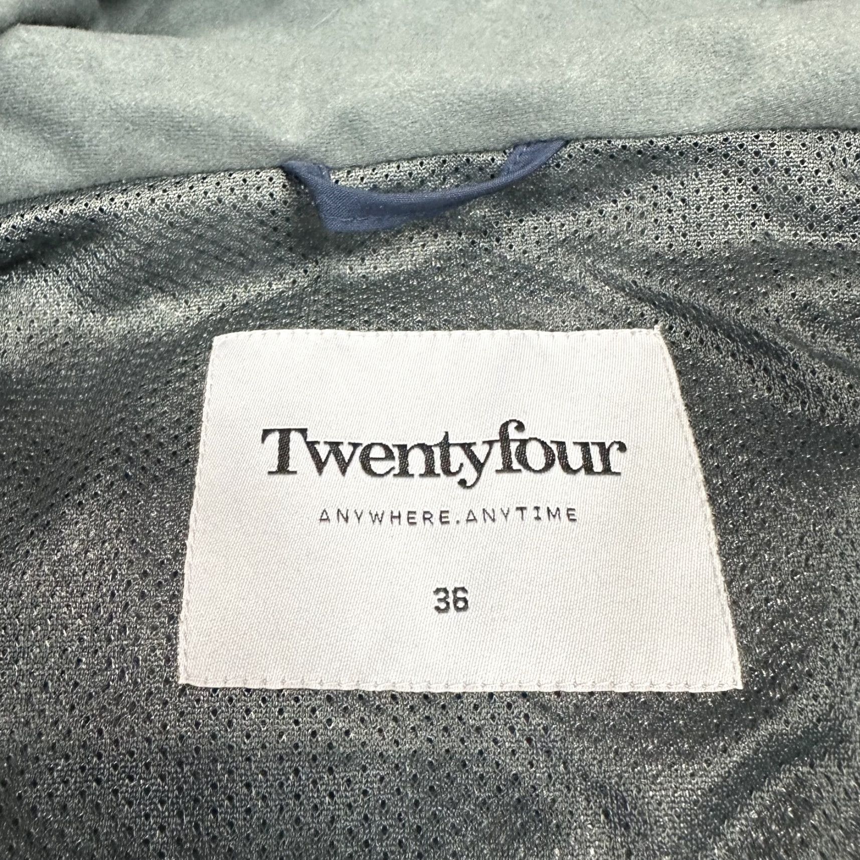 Vintage Twenty Four Womens Blue Jacket Windbreaker Full Zip Hooded Sz 36 Jacket Windbreaker Zip Pockets Blue Womens 36 Men? Size XS / US 0-2 / IT 36-38 - 4 Thumbnail