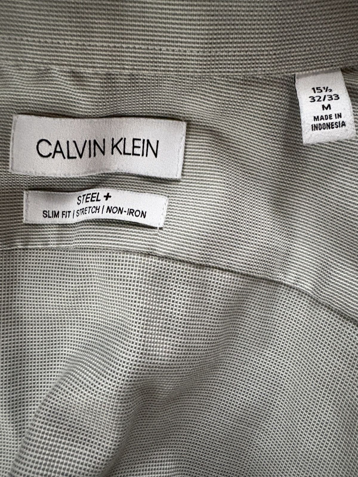 Calvin Klein calvin klein green-grey steel+ button up Size US M / EU 48-50 / 2 - 3 Thumbnail