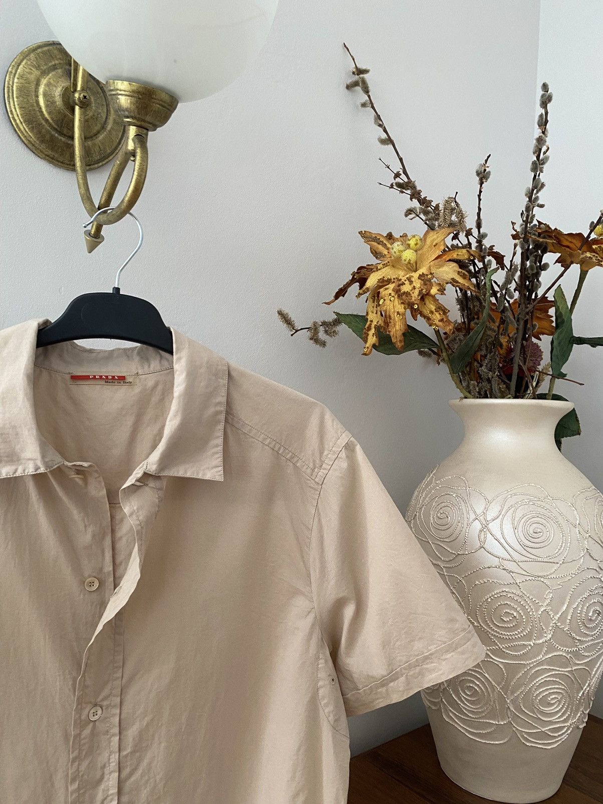 Prada Prada Red Tab Shirt Button Up Size US M / EU 48-50 / 2 - 3 Thumbnail