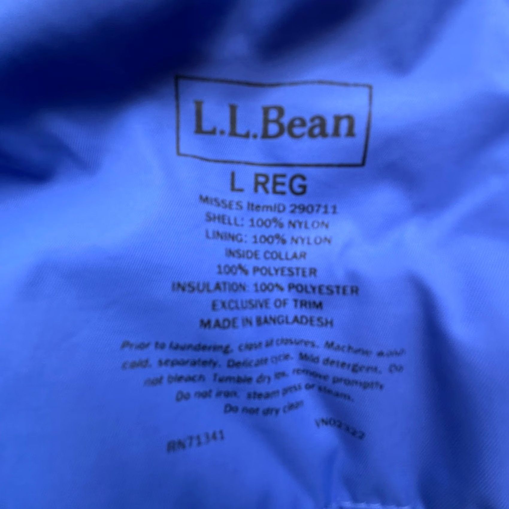 Vintage L.L. Bean Parka Jacket Women Large Blue Purple Nylon Hooded Insulated Zip Long Sleeve Parka Winter Casual Outdoor Size L / US 10 / IT 46 - 3 Thumbnail