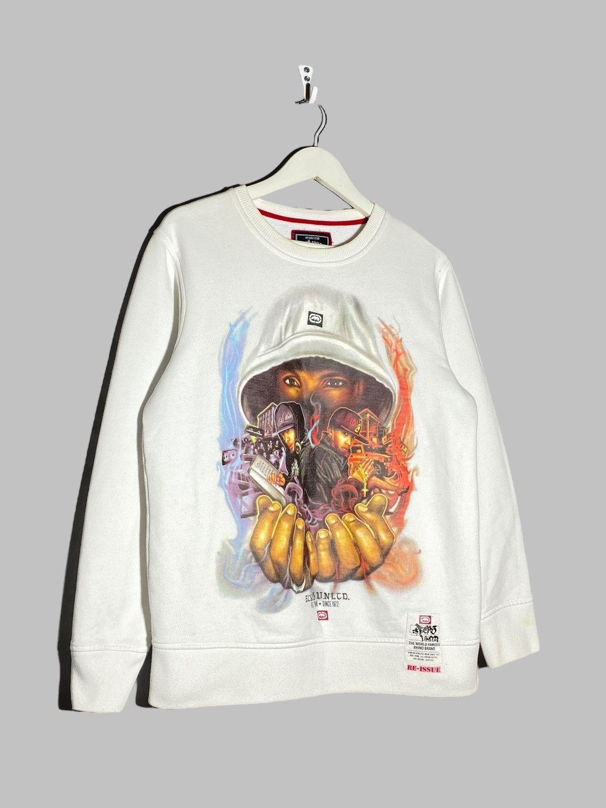 Ecko Unltd. × Vintage Vintage Ecko Unlimited Rap Hip-Hop Premium y2k Sweatshirt Size US S / EU 44-46 / 1 - 2 Thumbnail