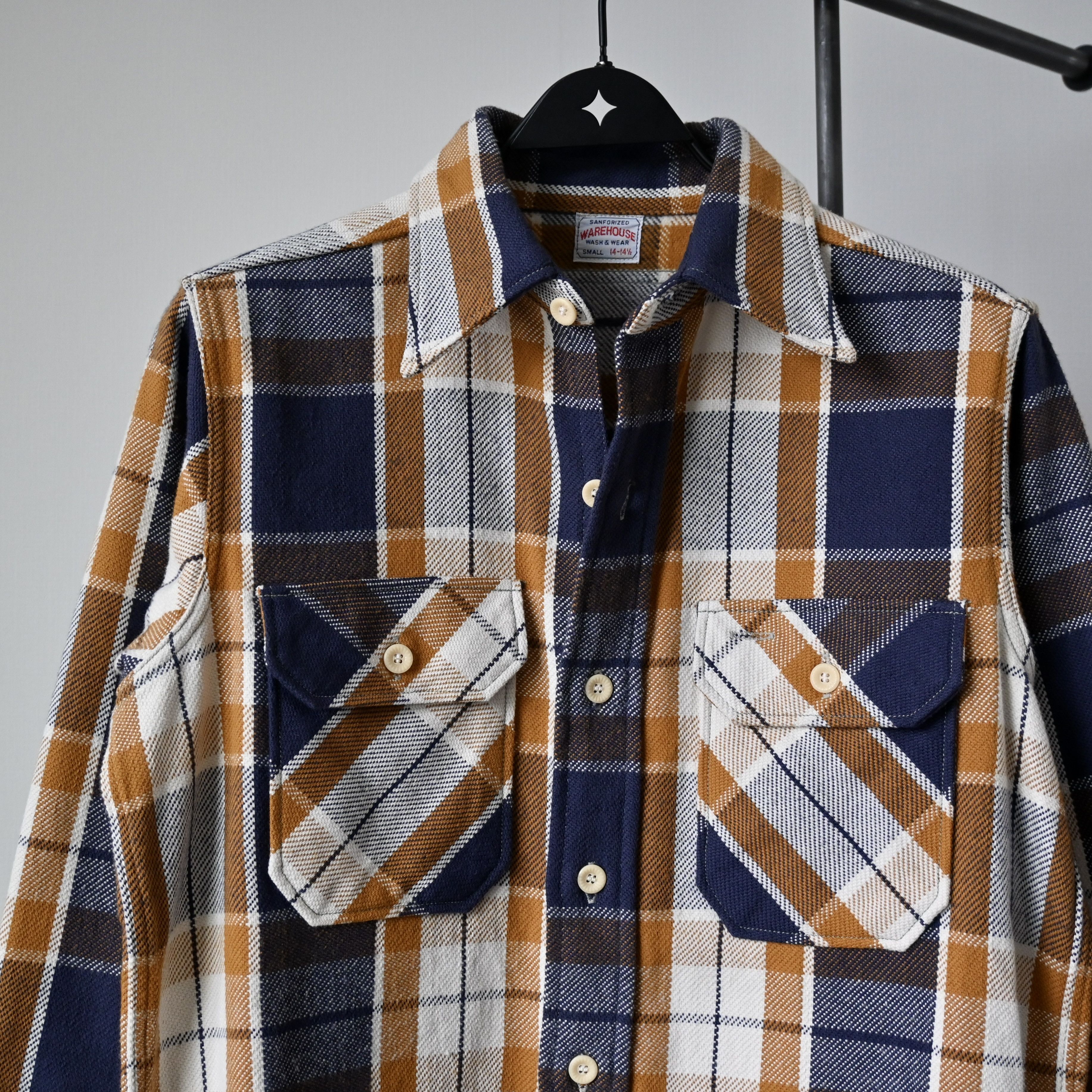 Warehouse WAREHOUSE heavy flannel shirt made in Japan, Small 14-14 1/2 Size US S / EU 44-46 / 1 - 5 Thumbnail