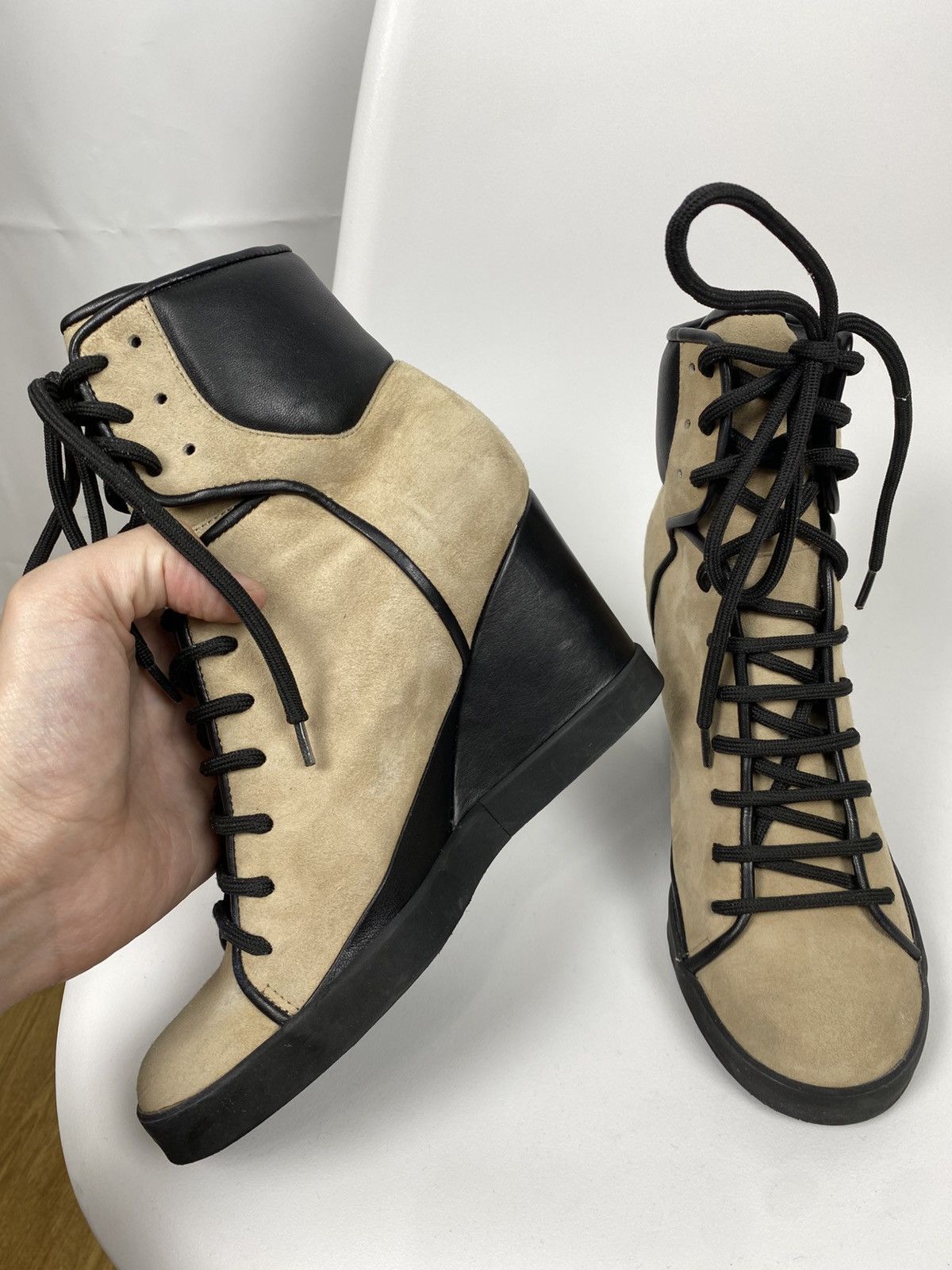 See by Chloe See by Chloe Suede Wedge Booties size 37 Size US 7 / IT 37 - 6 Thumbnail