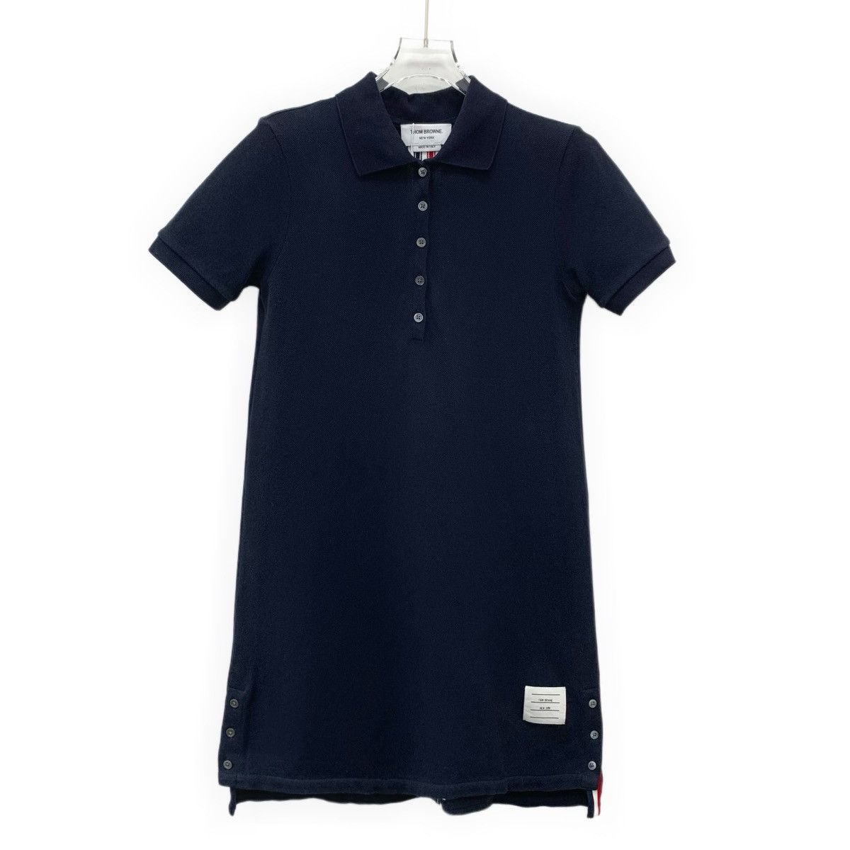 Thom Browne Thom Browne Navy Back Stripe Web Short Sleeve Dress K26WX Size M / US 6-8 / IT 42-44 - 1 Thumbnail
