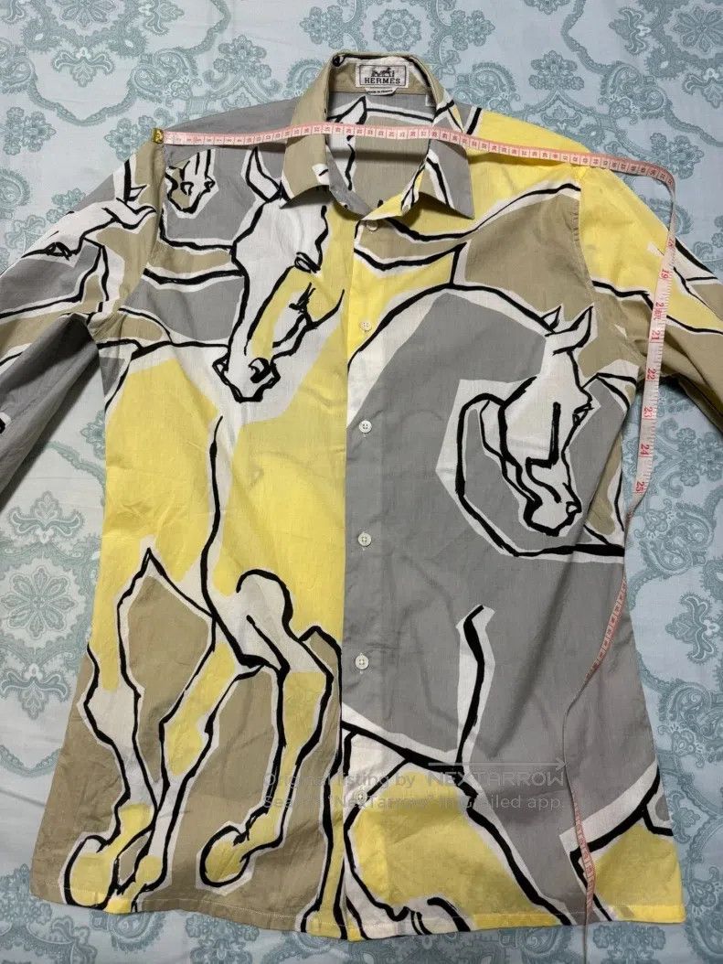 Hermes Hermes size 39 “Artistic Horse” printed show shirt Size US S / EU 44-46 / 1 - 3 Thumbnail