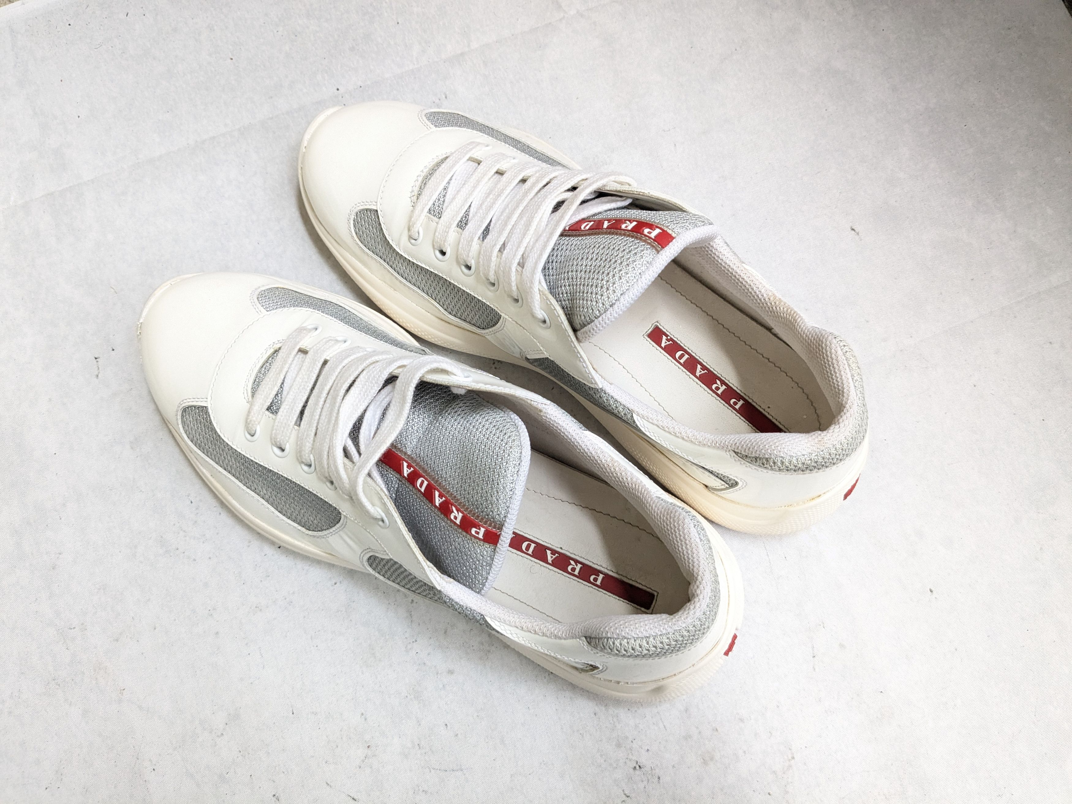Prada Prada America's Cup Sneakers White Patent Leather 9 Low Size US 9 / EU 42 - 14 Thumbnail
