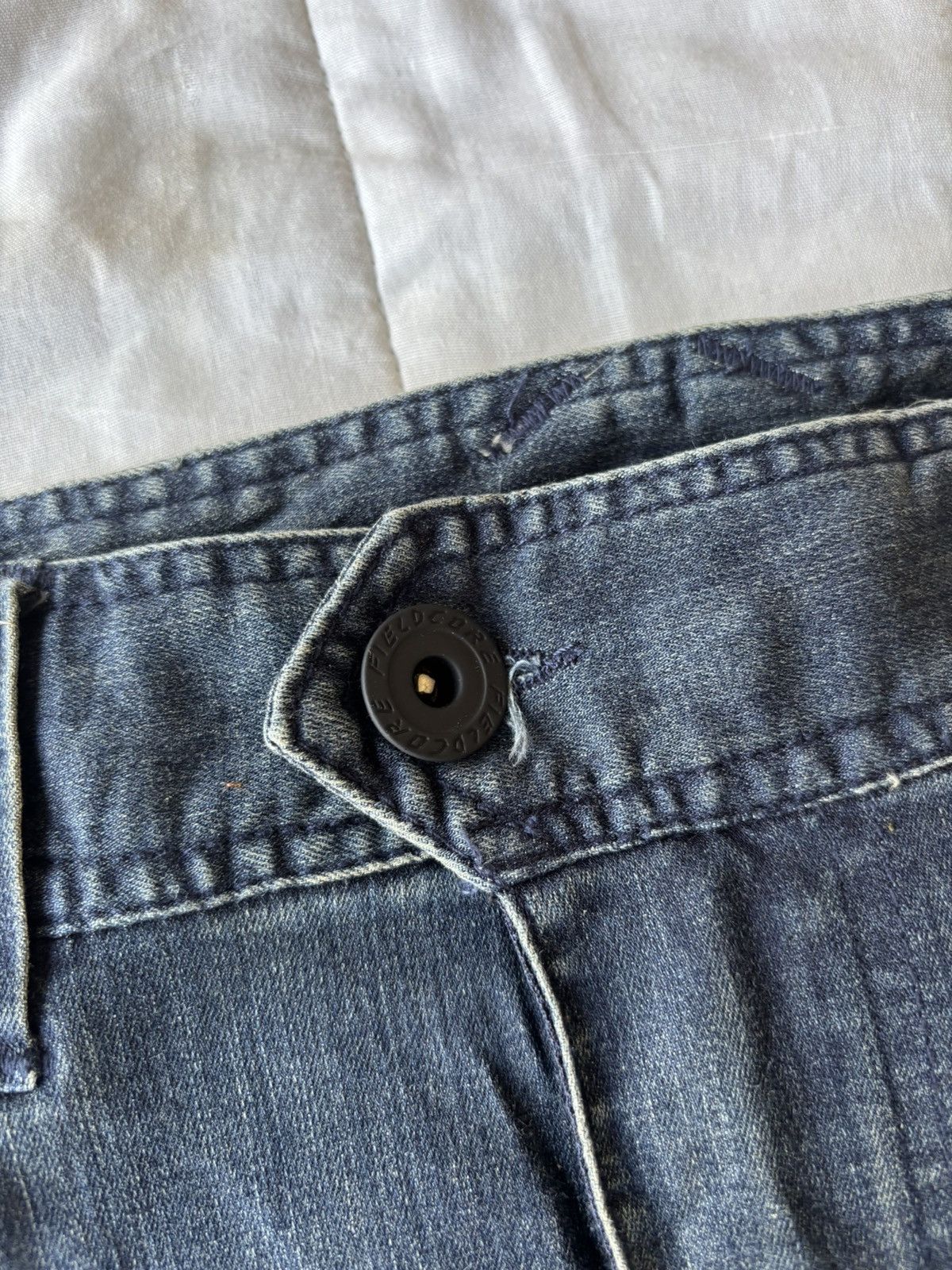 Issey Miyake 💥Vintage Moto Biker Jeans Reinforced Knee Panels Size US 32 / EU 48 - 13 Thumbnail