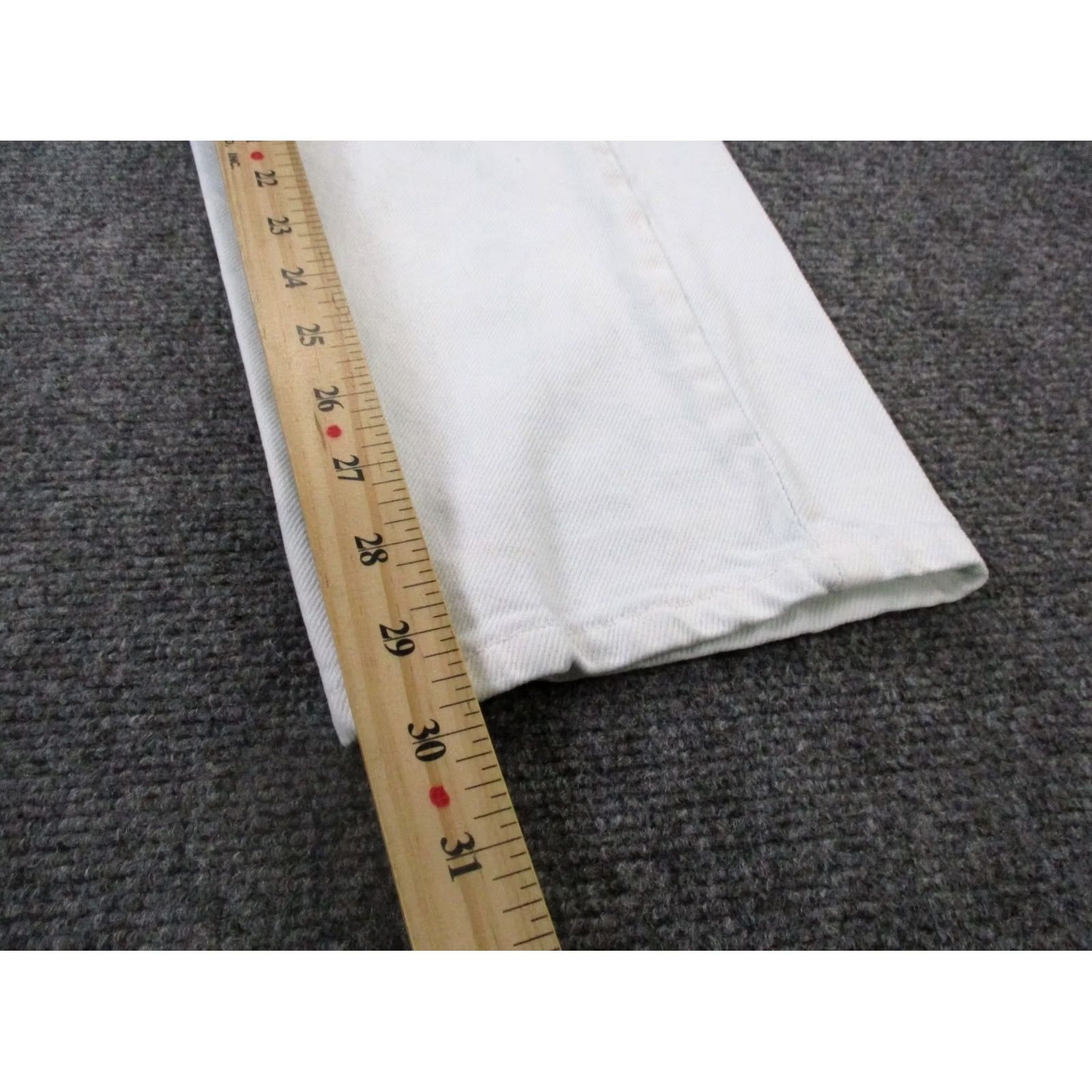 Levi's Levi's Jeans Women 10 Short Denim Straight Relaxed Tapered 550 Orange Tab White 28x30 Womens Jeans Size 28" / US 6 / IT 42 - 4 Thumbnail
