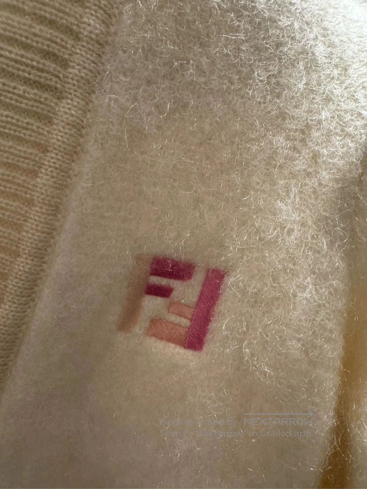 Fendi Fendi White Mohair Cardigan Size 36. Size US XS / EU 42 / 0 - 4 Thumbnail