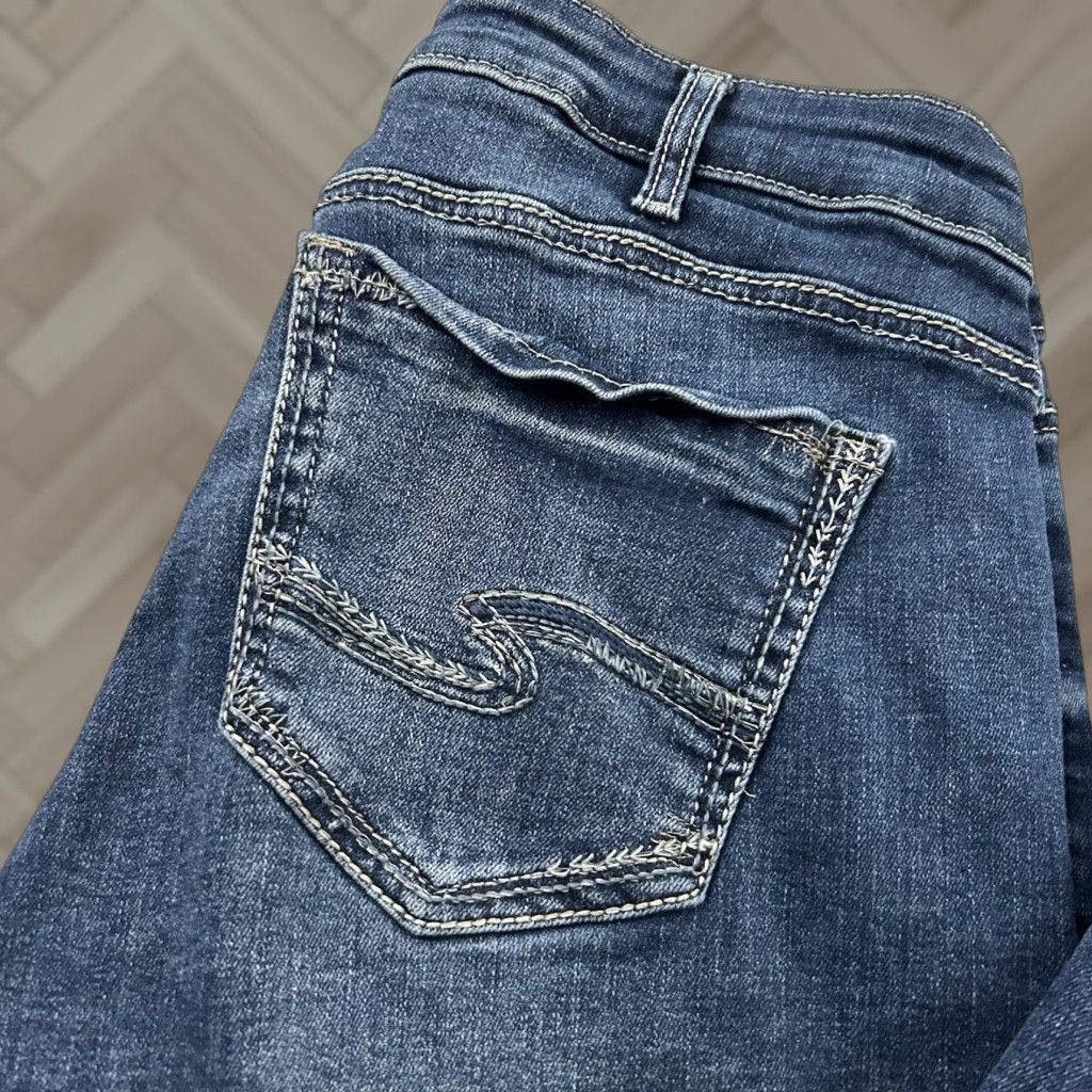 Silver Jeans Co. Silver Jeans Jeans Bootcut Slim Blue Medium Wash Women 33x31 Denim Size 24" / US 00 / IT 34 - 1 Thumbnail