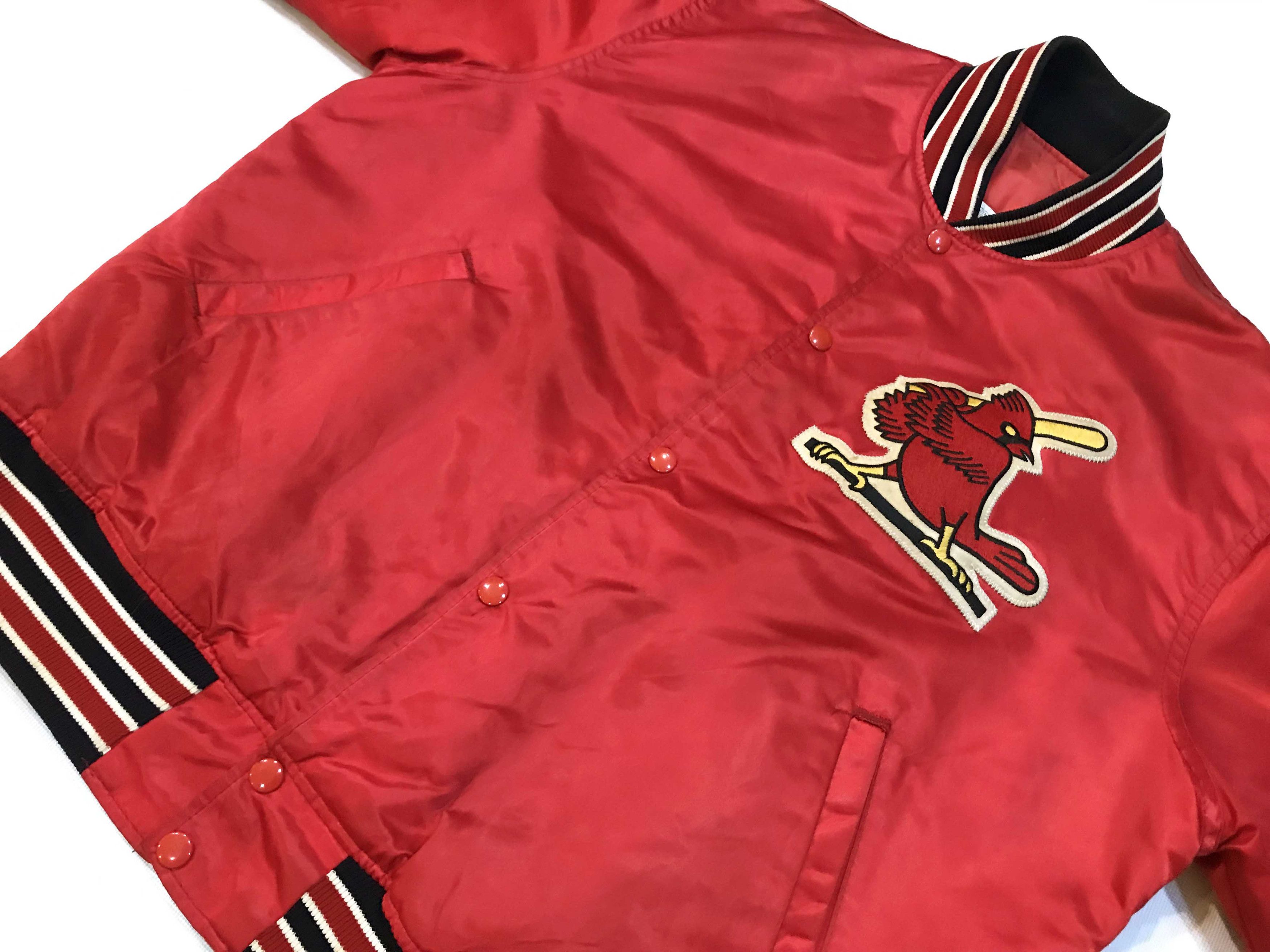 MLB × Starter × Vintage Vintage Starter MLB St. Louis Cardinals Bomber Satin Jacket Size US L / EU 52-54 / 3 - 7 Thumbnail