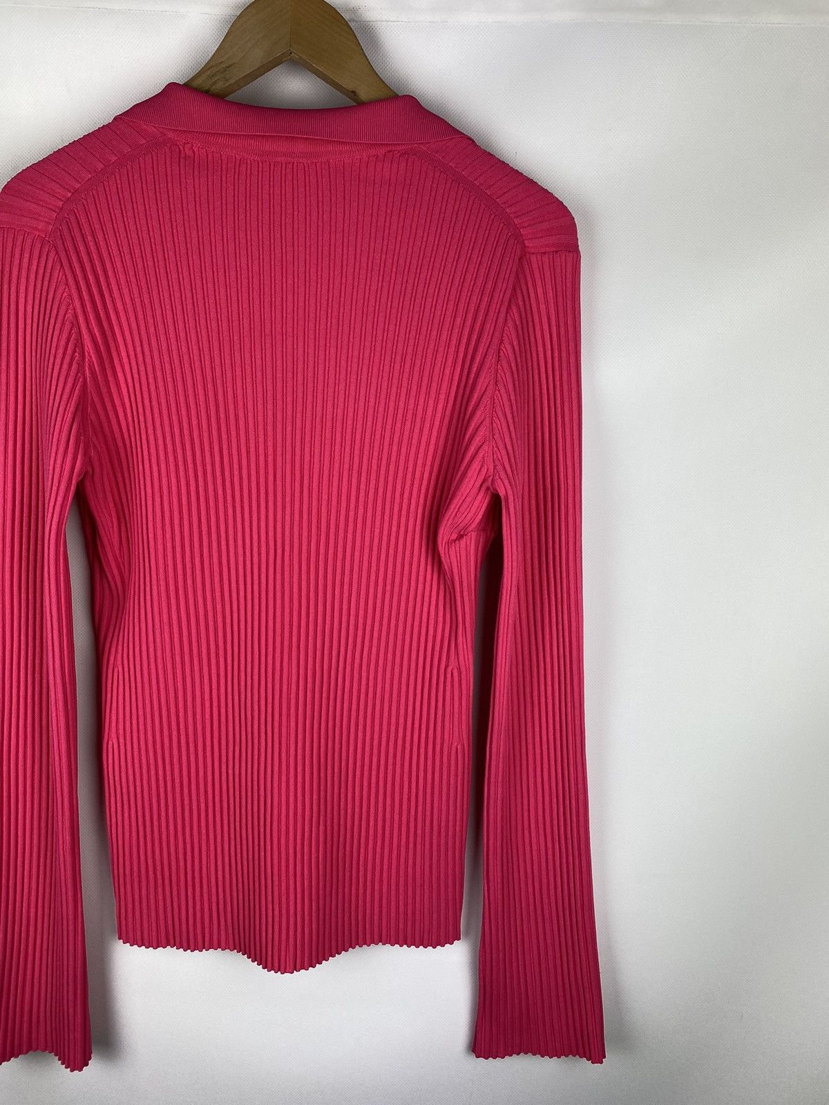 Helmut Lang Helmut Lang ladies pleated cardigan sweater size L Size L / US 10 / IT 46 - 15 Thumbnail