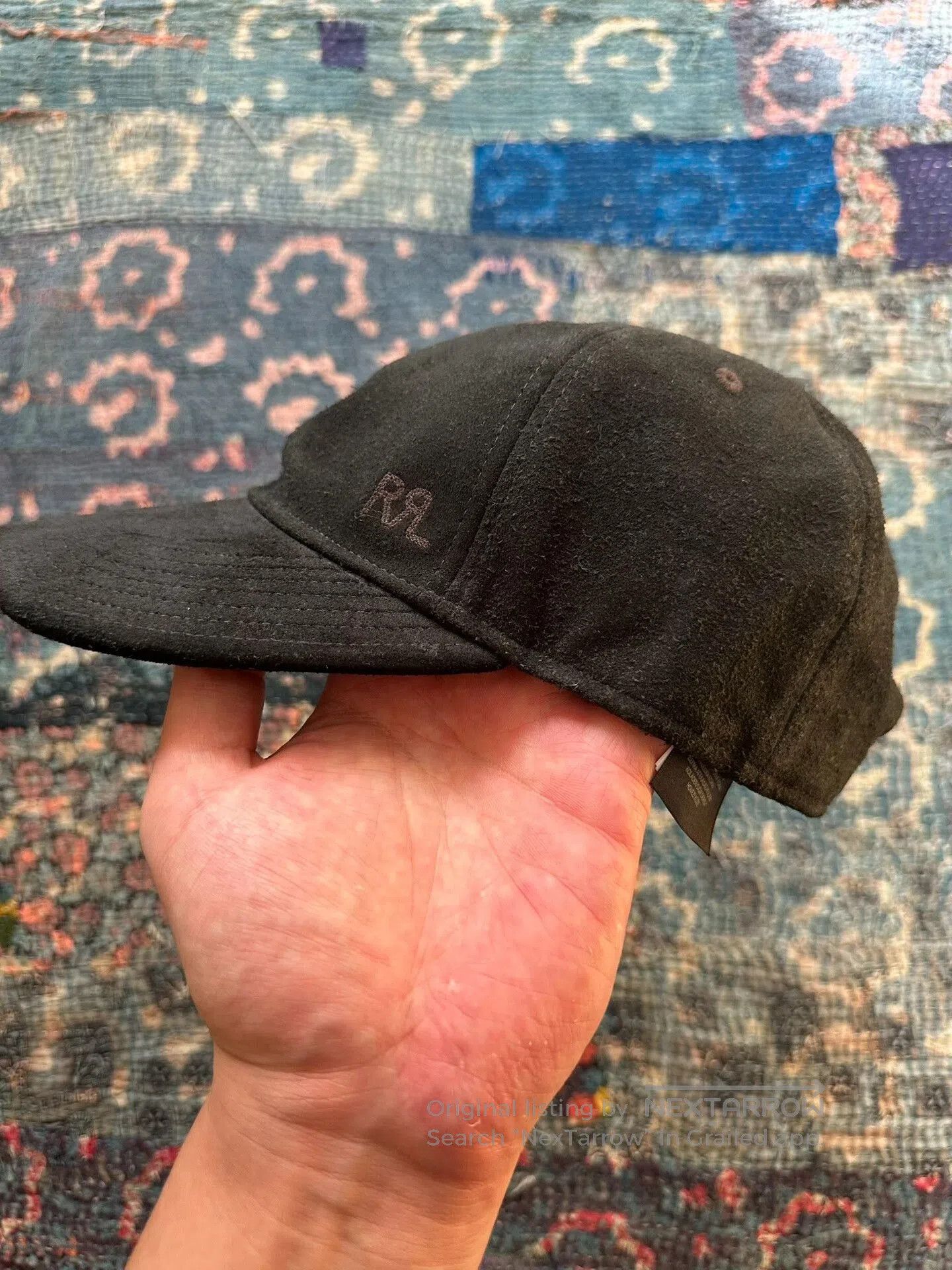 RRL Ralph Lauren rrl black vintage baseball cap. Size ONE SIZE - 2 Thumbnail
