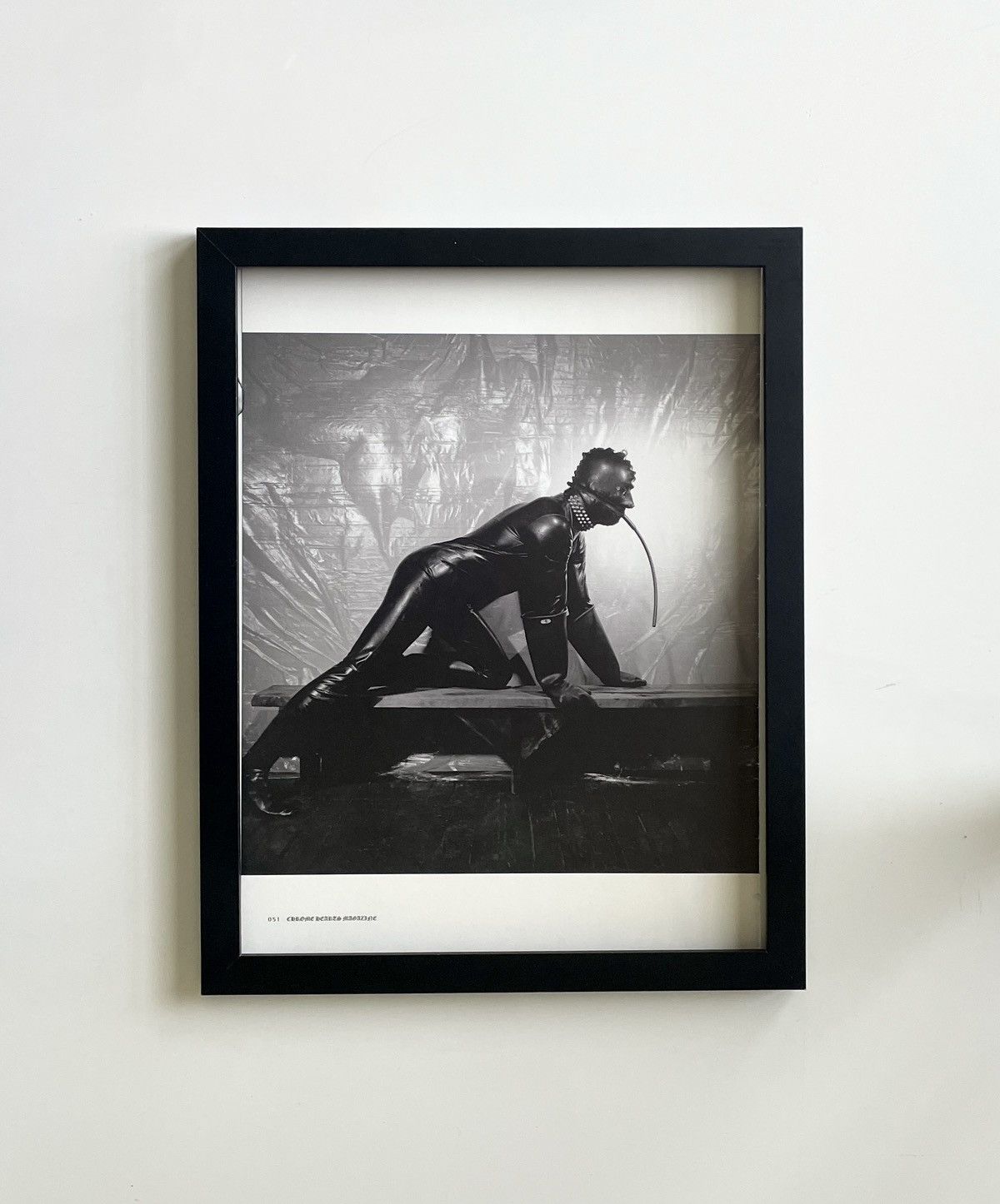Chrome Hearts × Vintage Chrome Hearts black latex photo Poster framed 9x11 Size ONE SIZE - 1 Thumbnail