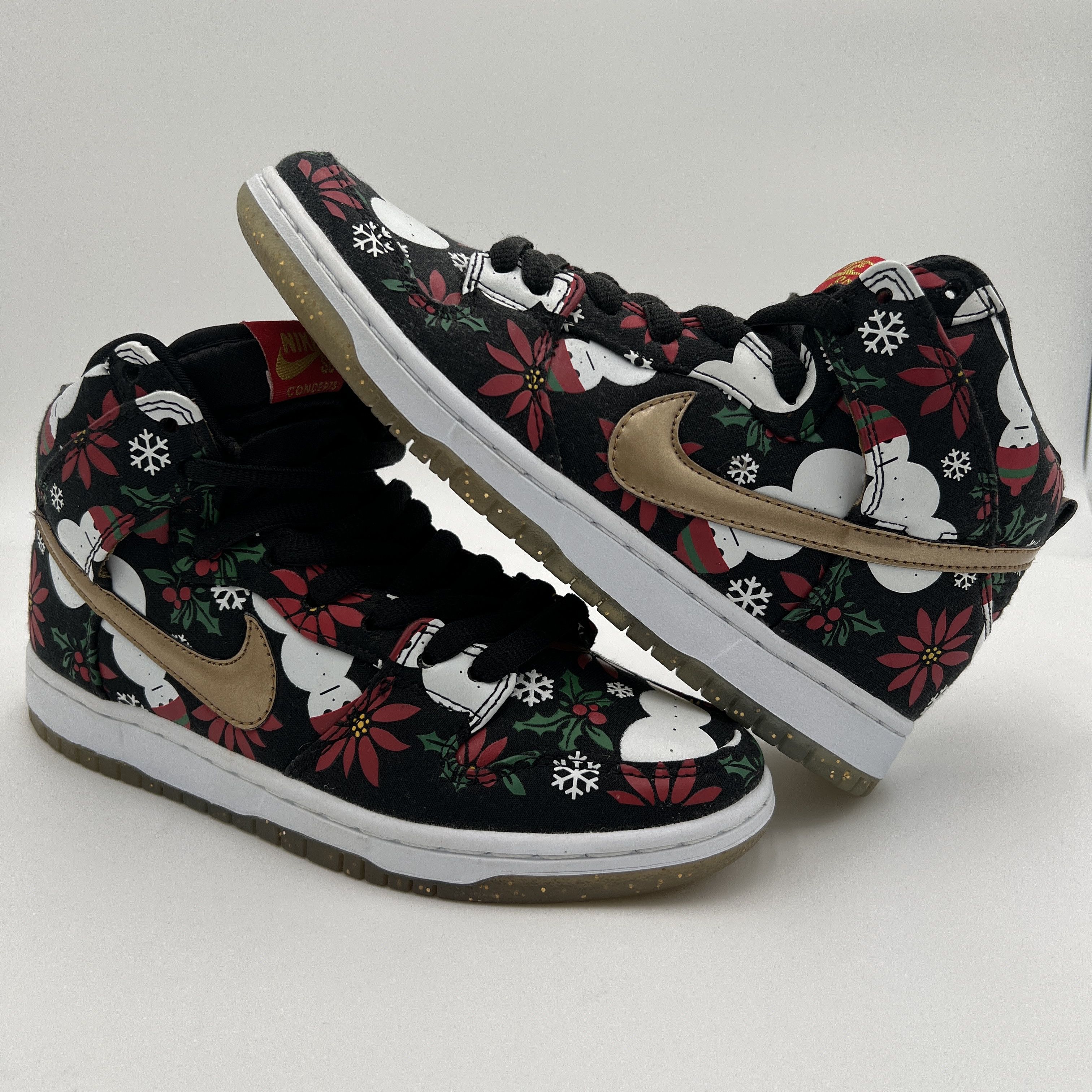 CNCPTS × Nike Nike SB Dunk High Concepts Ugly Christmas Sweater Black Size US 6 / EU 39 - 1 Thumbnail