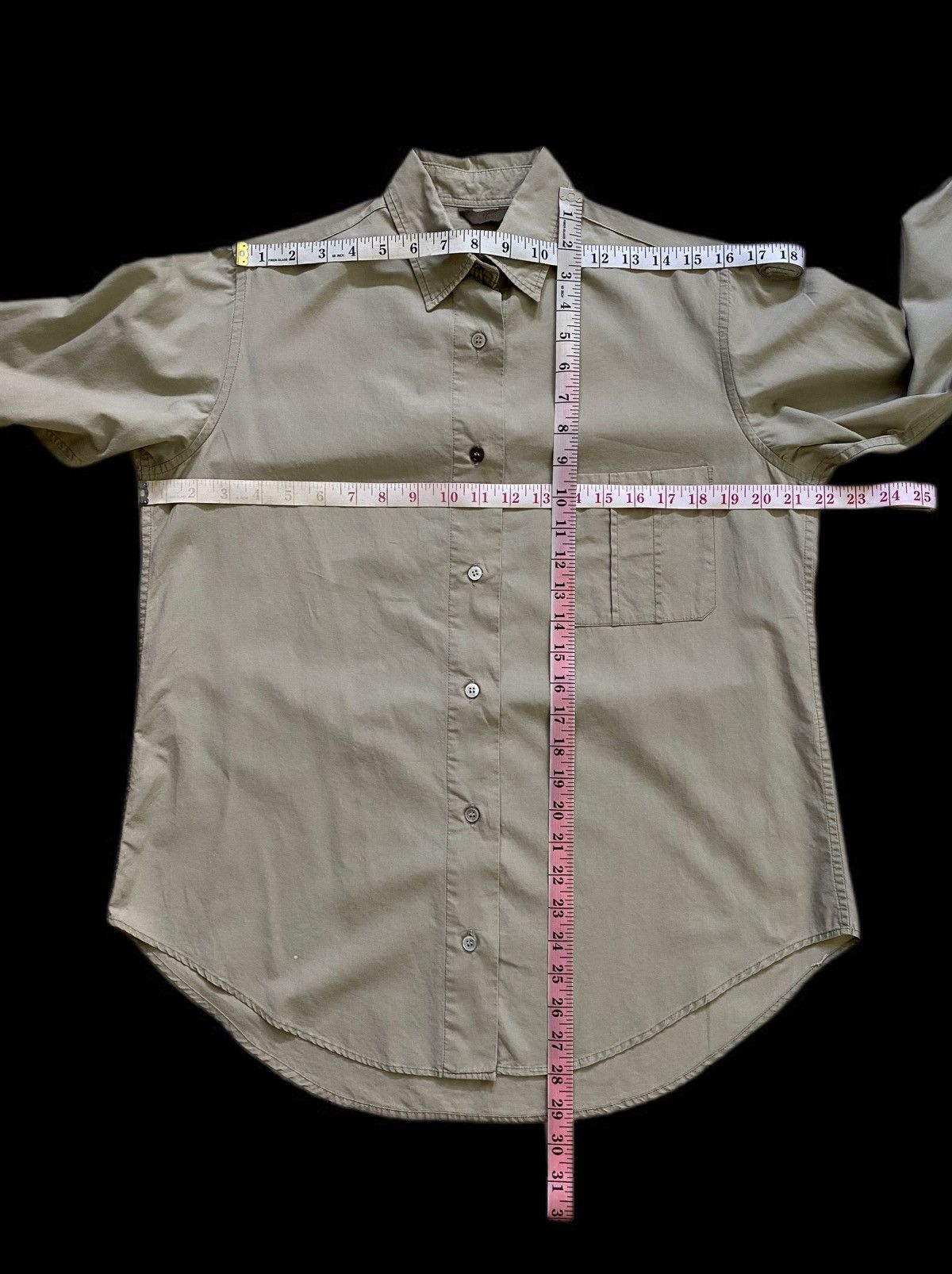 Y's Vintage Y’s Yohji Yamamoto Oversized Shirt - Sage Green Size US M / EU 48-50 / 2 - 5 Thumbnail