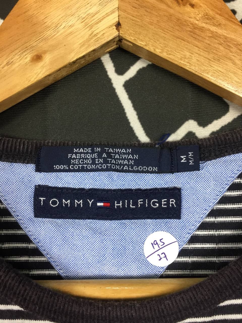 Tommy Hilfiger × Vintage Vtg Tommy Hilfiger Small Logo Striped Ringer Tee Size US M / EU 48-50 / 2 - 7 Thumbnail