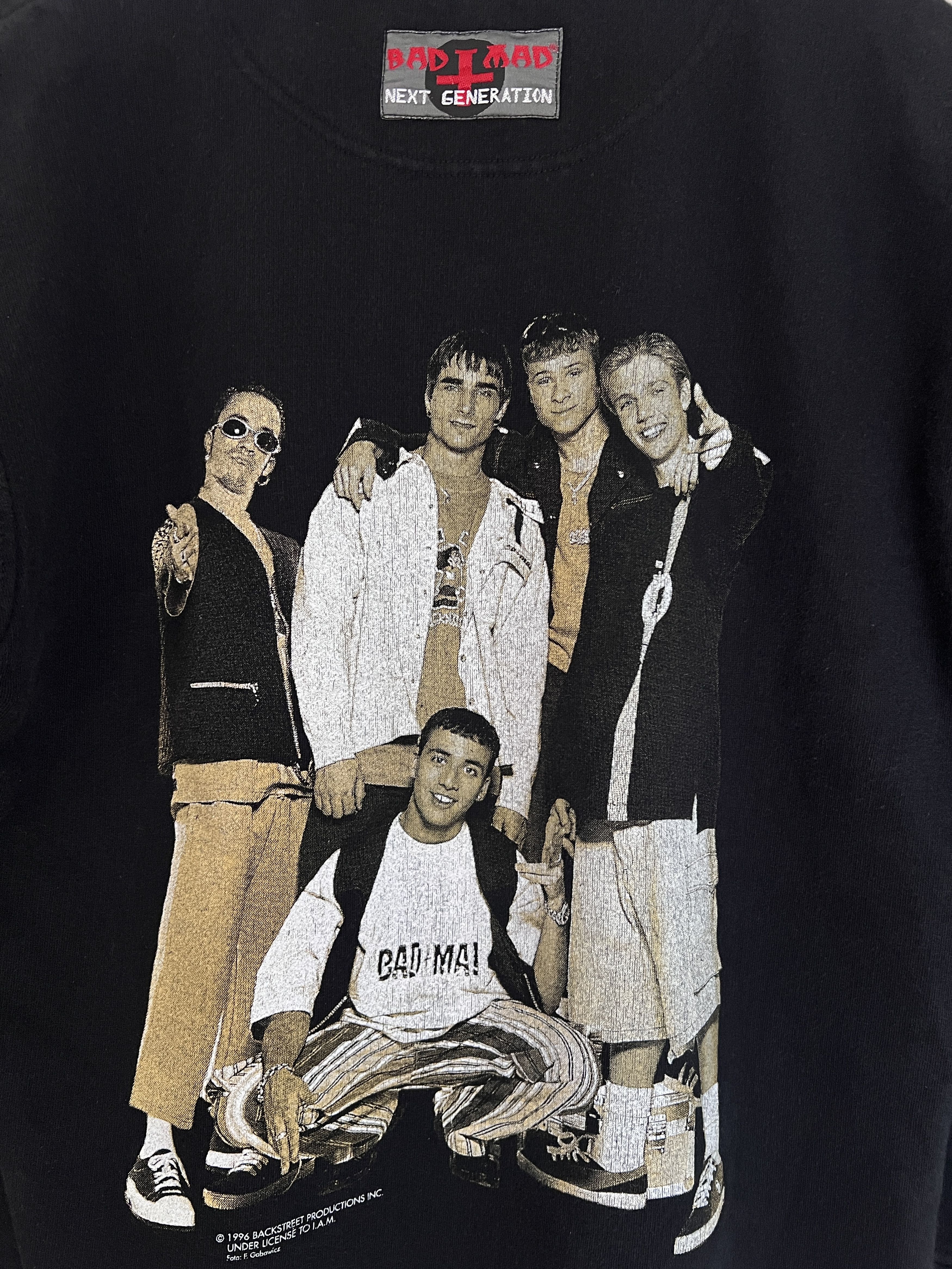 Rare 1996 Backstreet Boys sweatshirt concert tour jersey pop