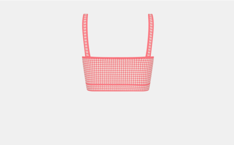 Dior o1w1db10925 444E19 Cropped Top in White/Candy Pink Size L / US 10 / IT 46 - 2 Thumbnail