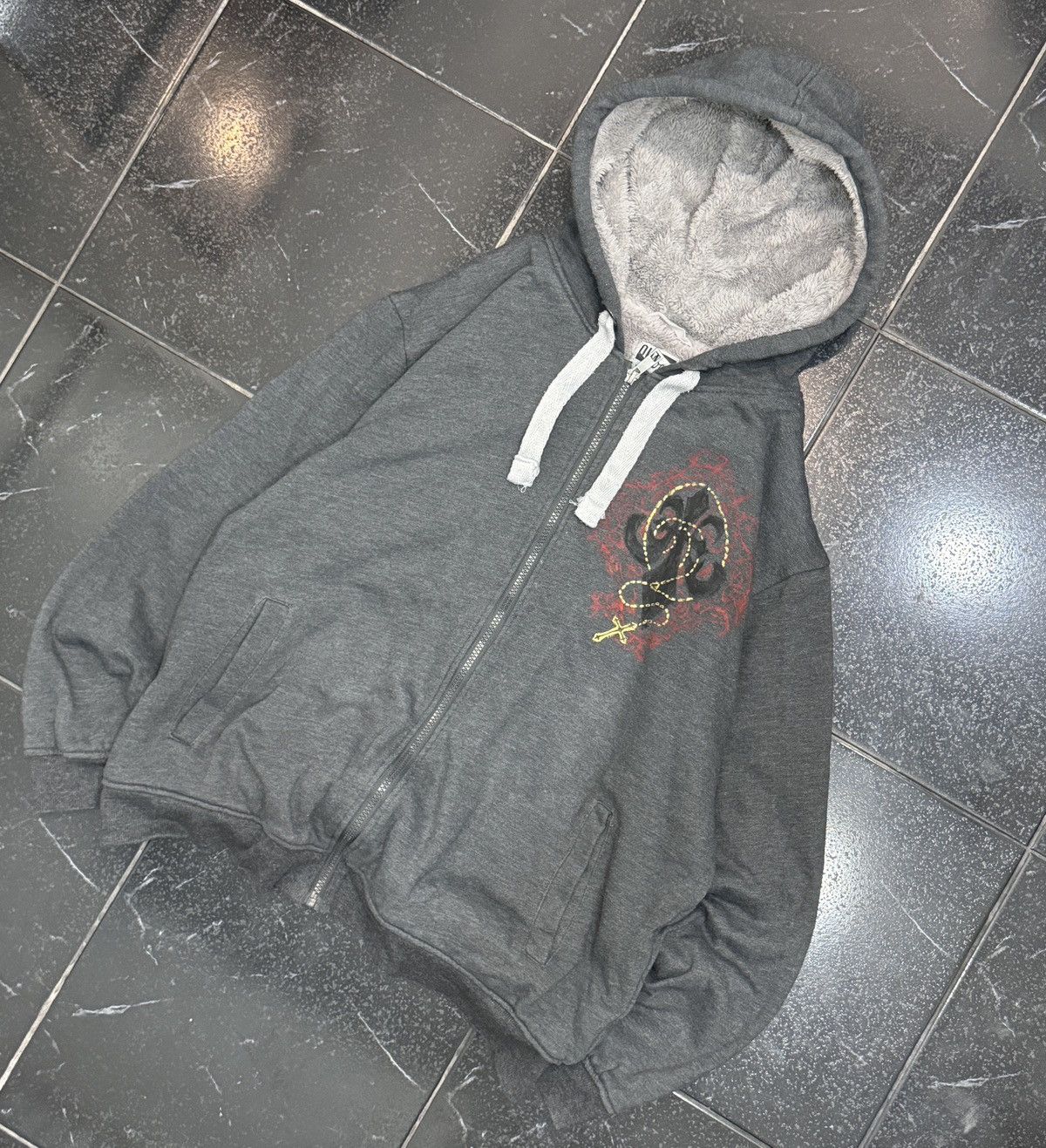 Vintage Handpainted zip up hoodie Size US L / EU 52-54 / 3 - 2 Thumbnail