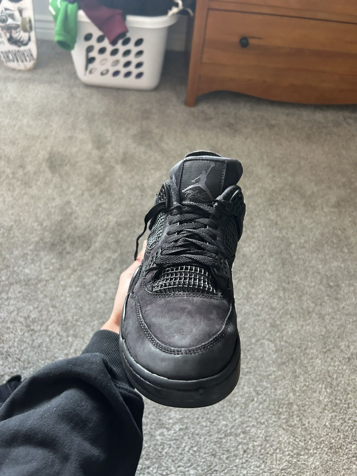 Nike Black cat Jordan 4s OG Size US 9.5 / EU 42-43 - 8 Thumbnail