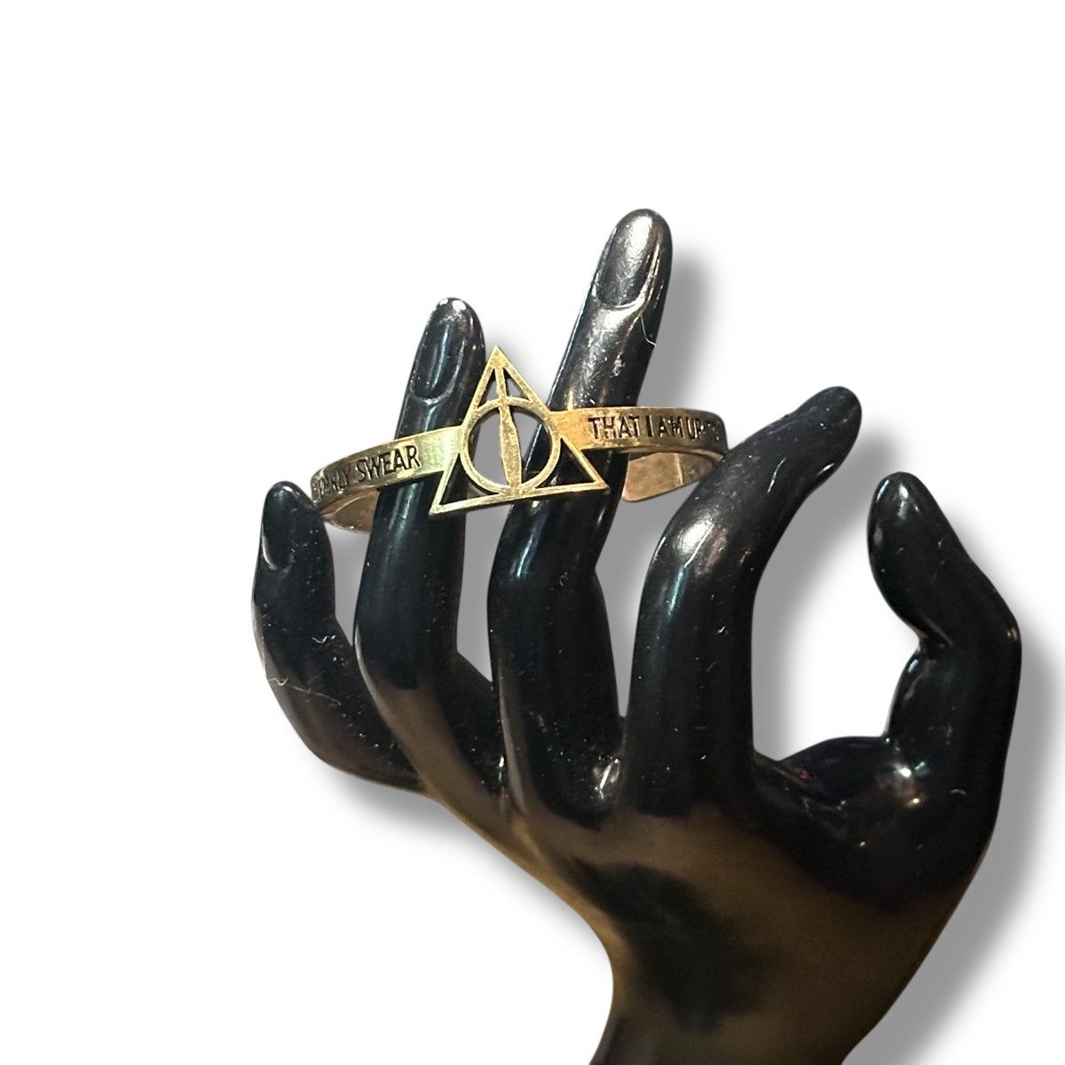 Warner Bros Harry Potter I Solemnly Swear Deathly Hollows cuff bracelet Size ONE SIZE - 2 Thumbnail
